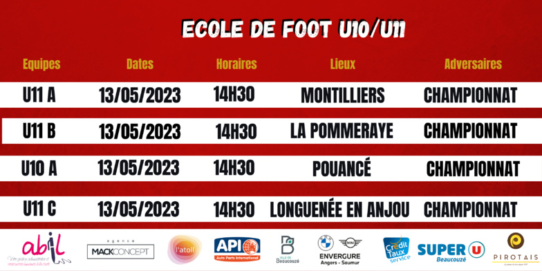AGENDA DU WEEK-END !