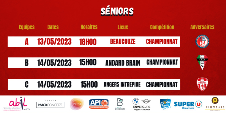 AGENDA DU WEEK-END !