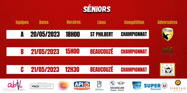 AGENDA DU WEEK-END !