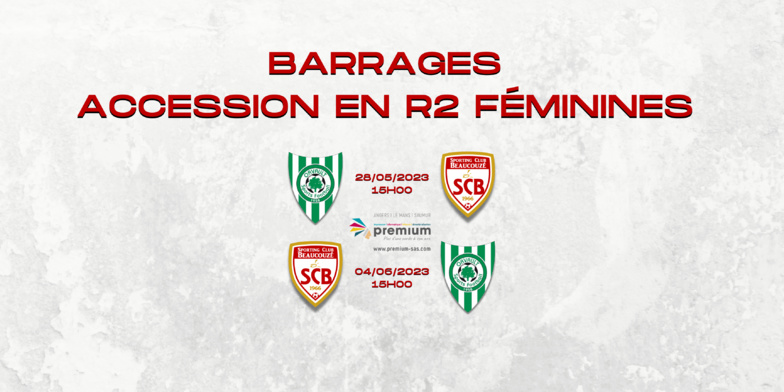 Barrages accession en Régional 2 Féminines, le Sporting affrontera la réserve d'Orvault ! Barrages accession en Régional 2 Féminines, le Sporting affrontera la réserve d'Orvault !