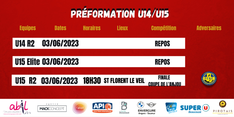 Agenda du week-end !