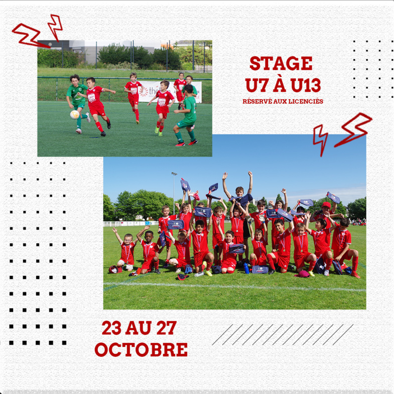 Stage de l'Ecole de Foot Stage de l'Ecole de Foot