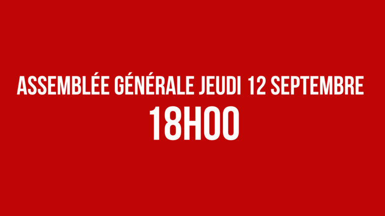 Assemblée Générale 2023/2024 - Jeudi 12 Septembre 2024 Assemblée Générale 2023/2024 - Jeudi 12 Septembre 2024