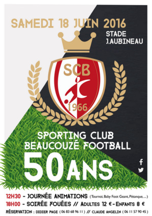 Le 18 juin prochain le club fêtera son demi-siècle d'existence ! Le 18 juin prochain le club fêtera son demi-siècle d'existence !