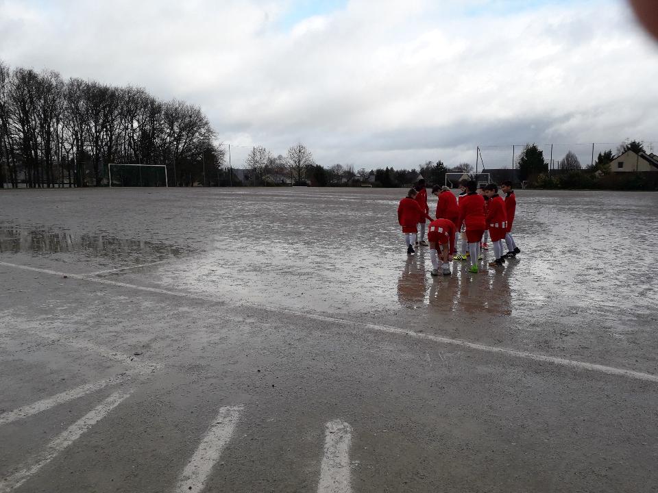 U11 avant leur match