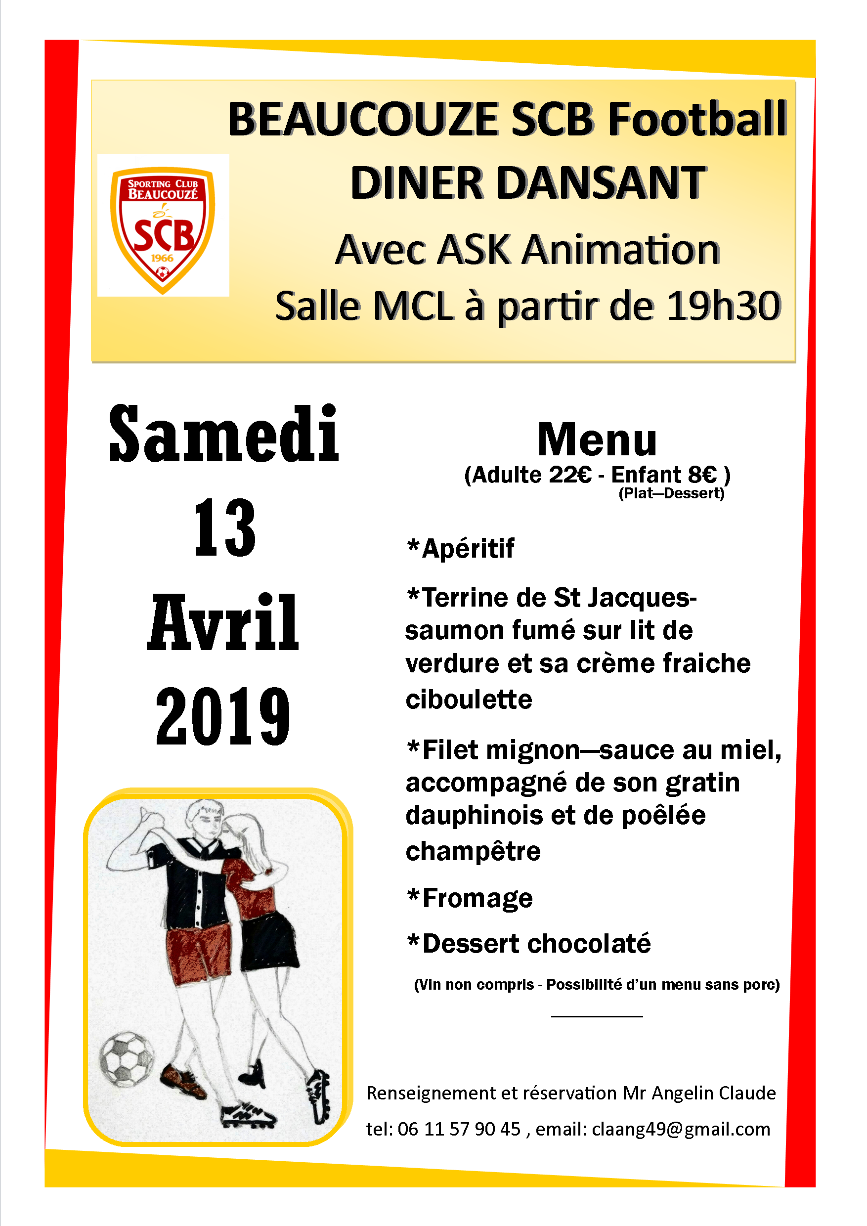 LA SOIREE DANSANTE APPROCHE