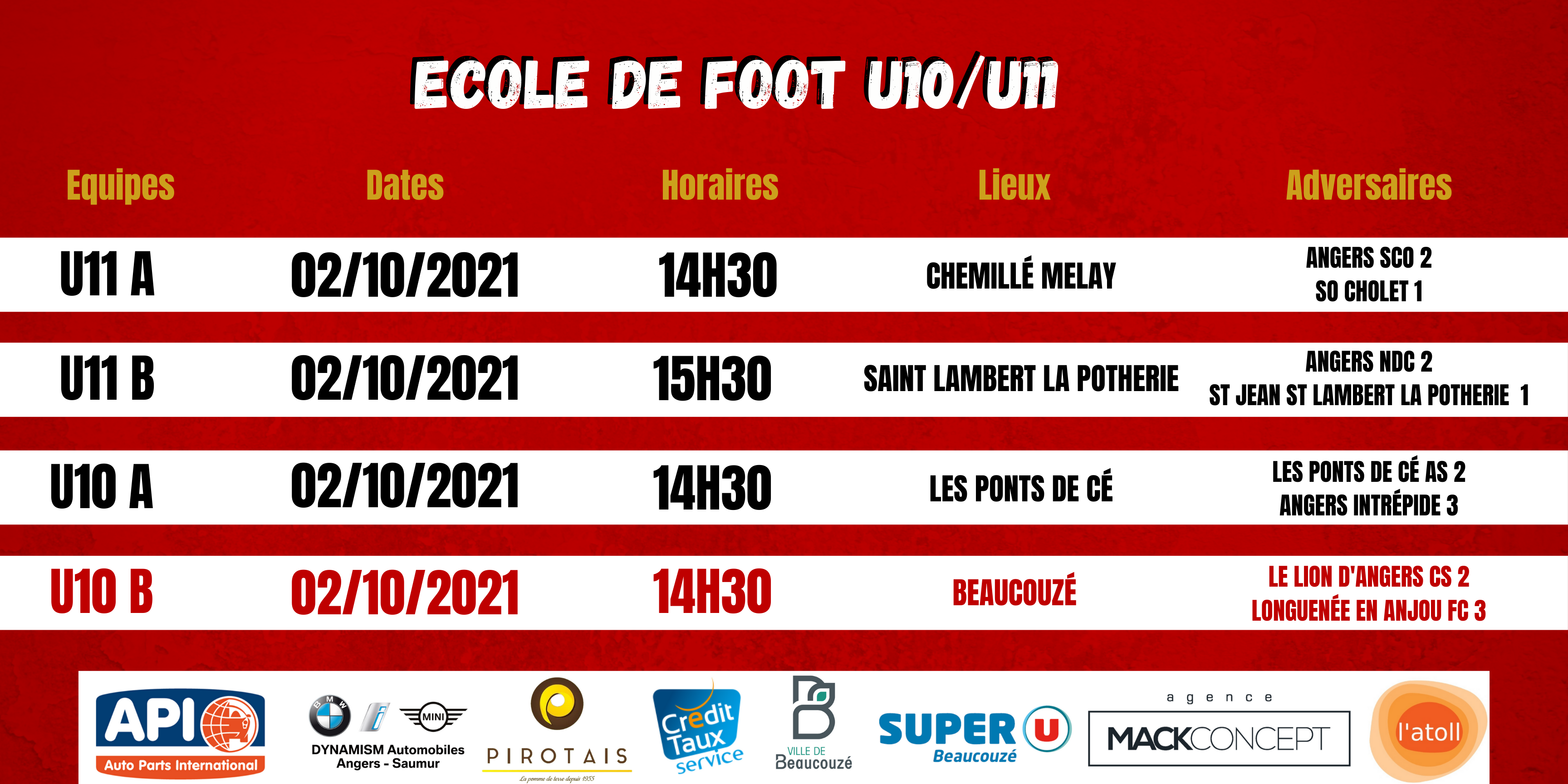 Agenda du Week-End !