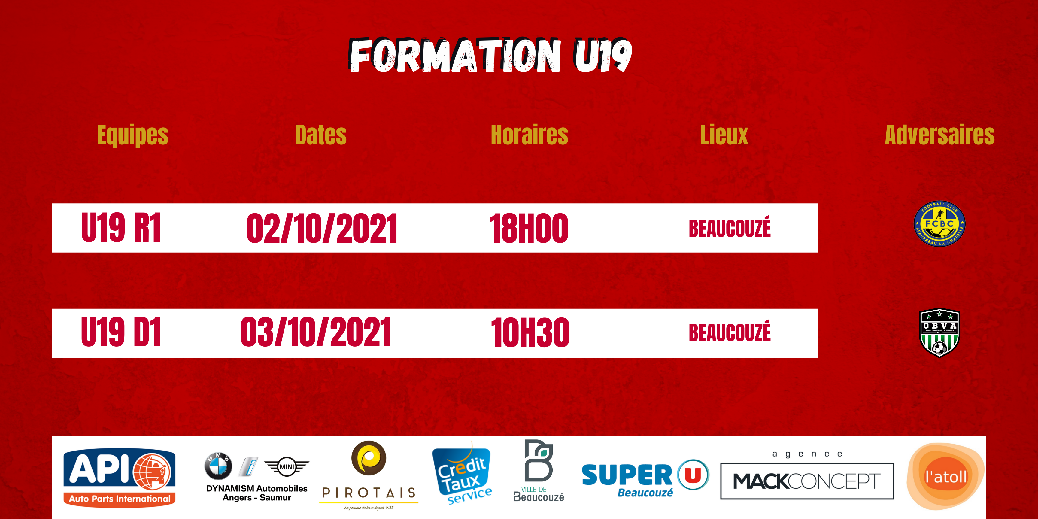 Agenda du Week-End !