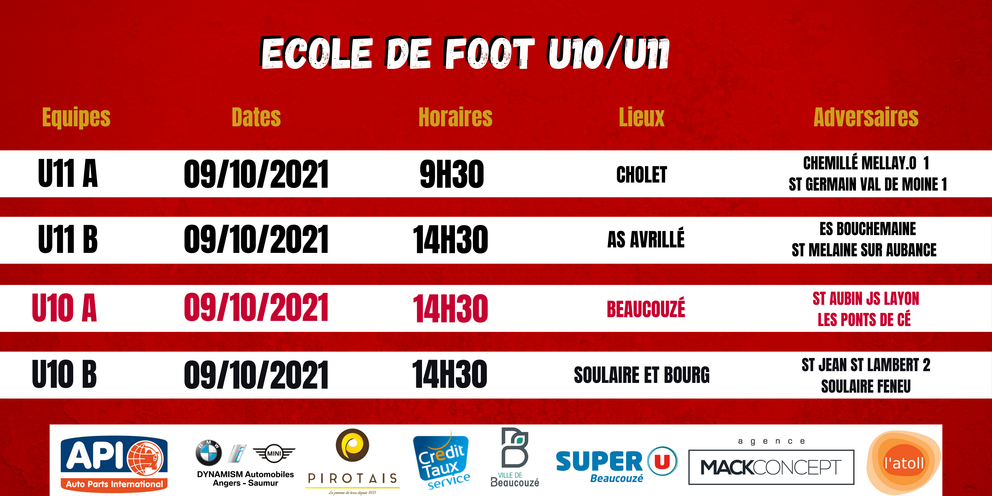 AGENDA DU WEEK-END