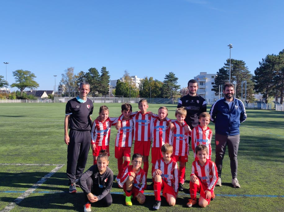 Nos U11A ont le sourire, où le soleil dans les yeux !