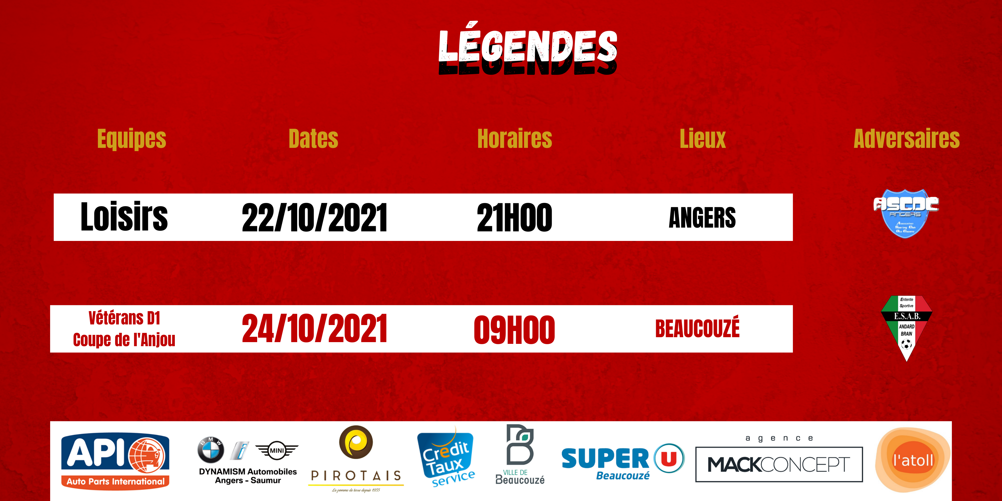 Agenda du Week-End !