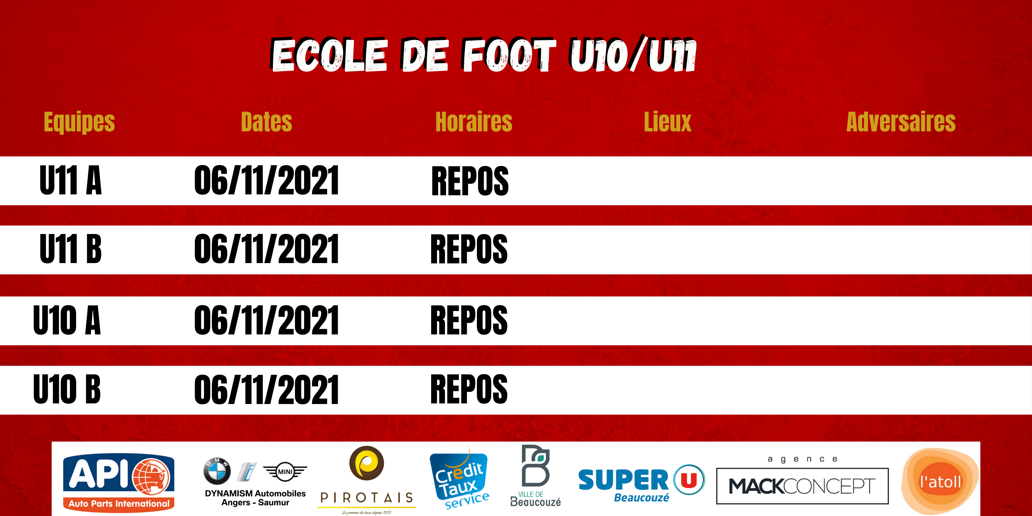 Agenda du week end !