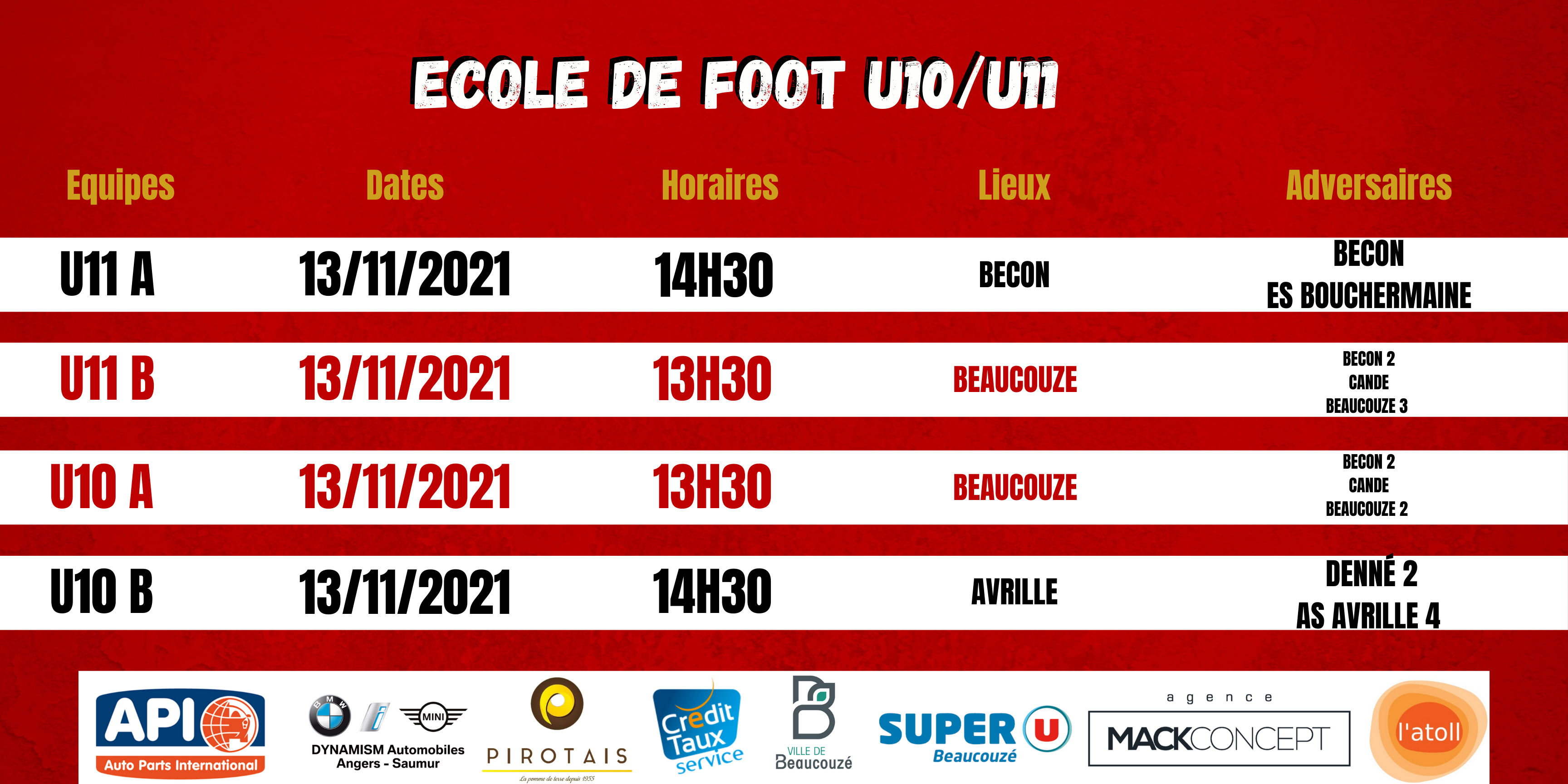 Agenda du week end !