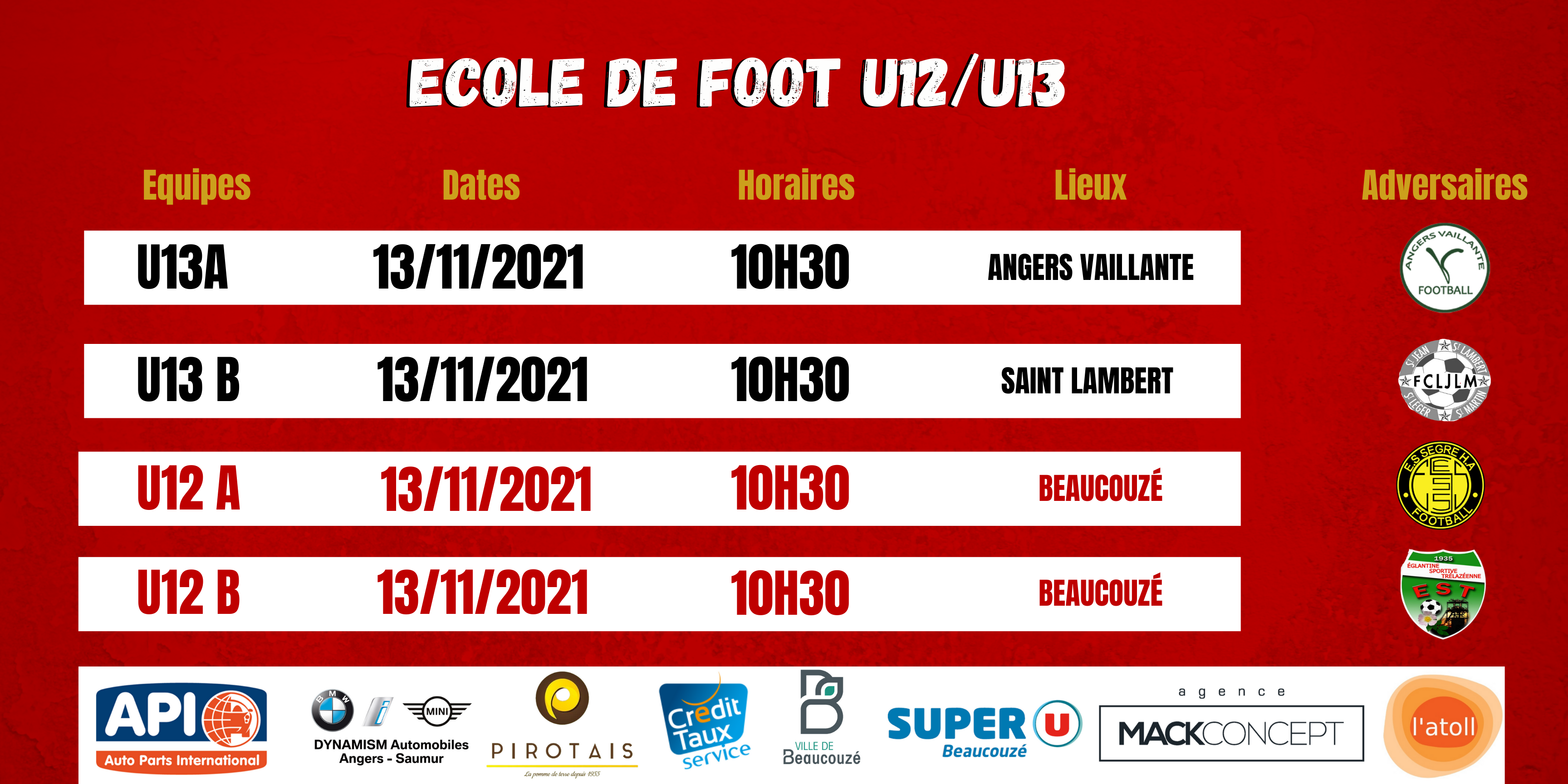 Agenda du week end !