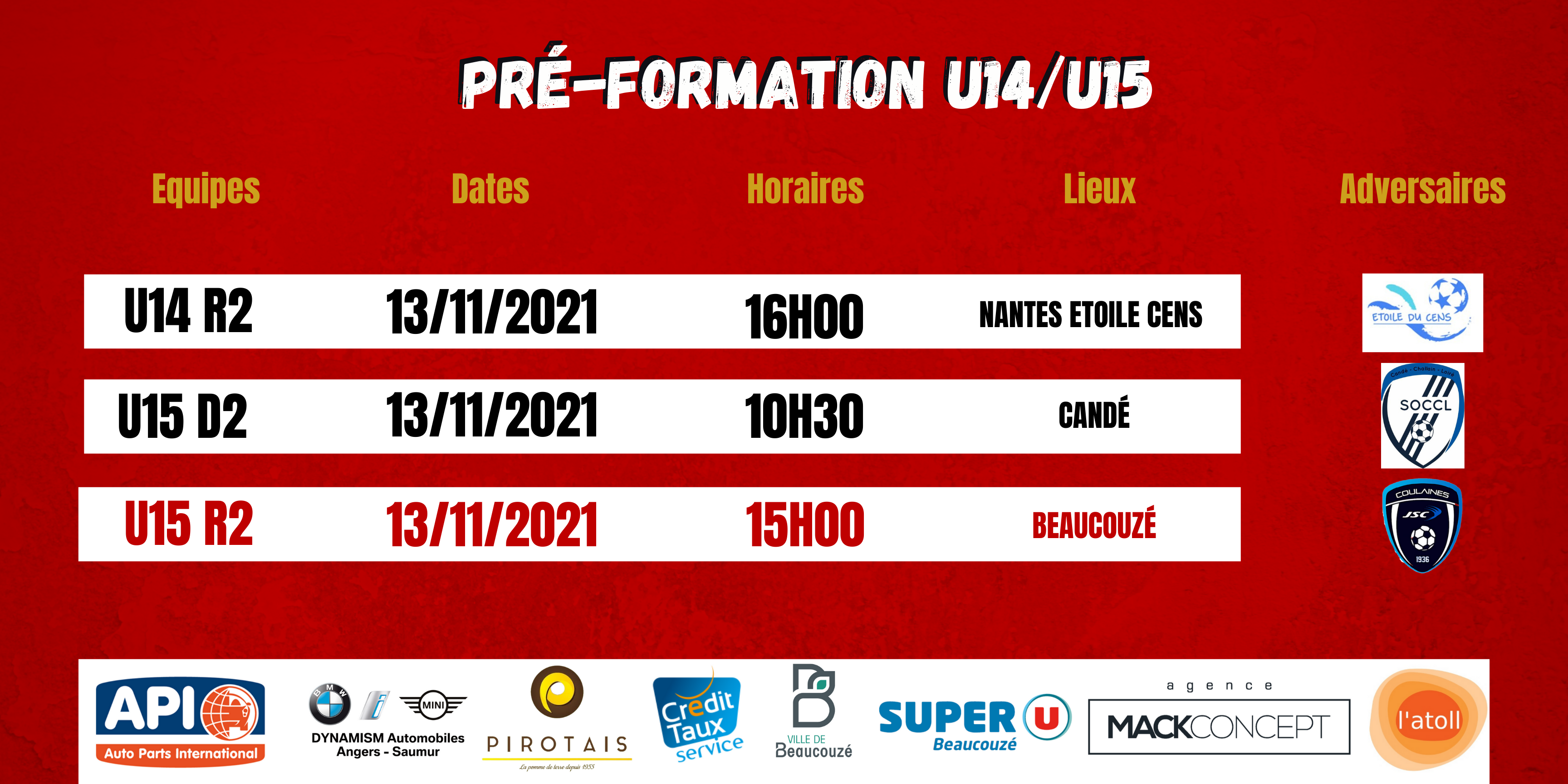 Agenda du week end !