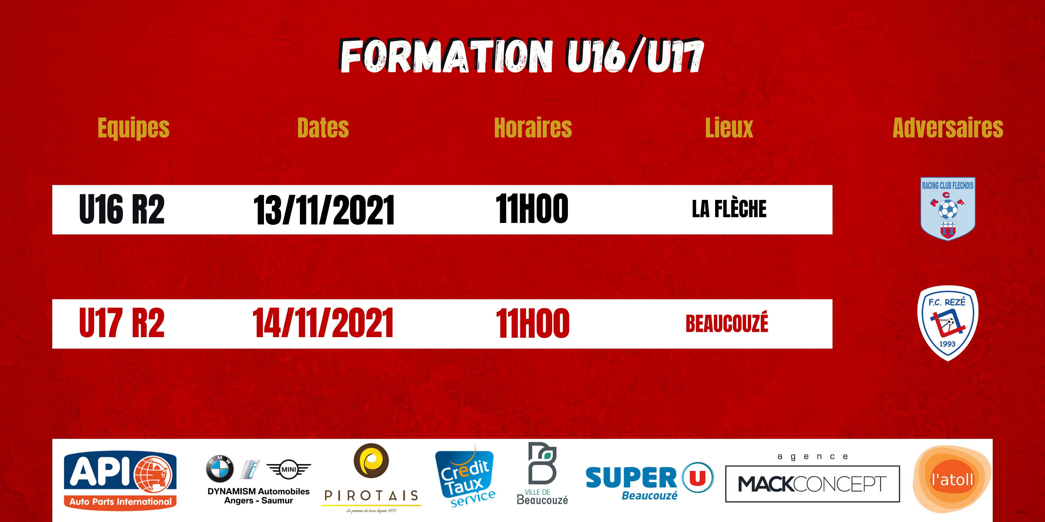 Agenda du week end !