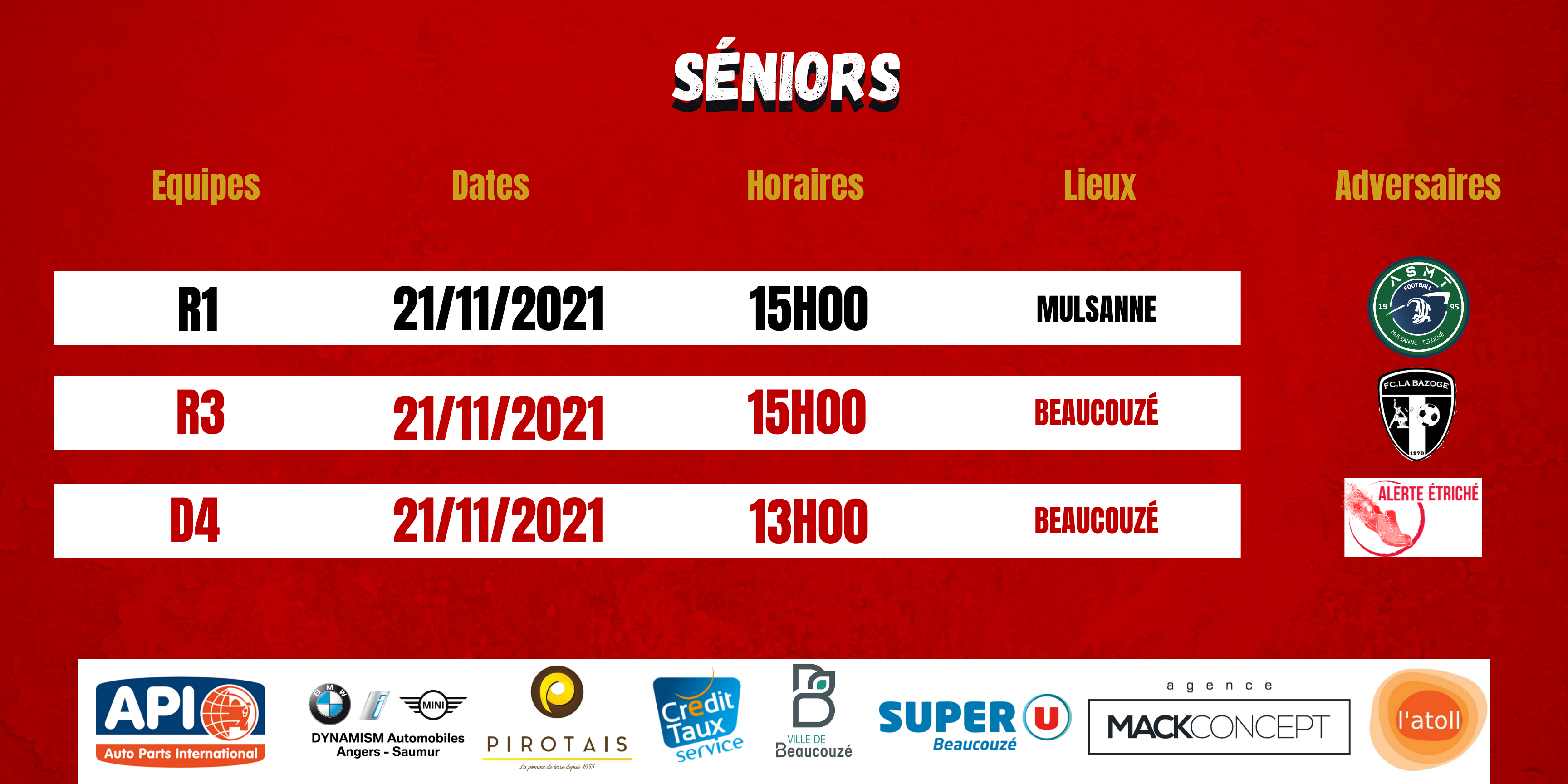 Agenda du Week-End !