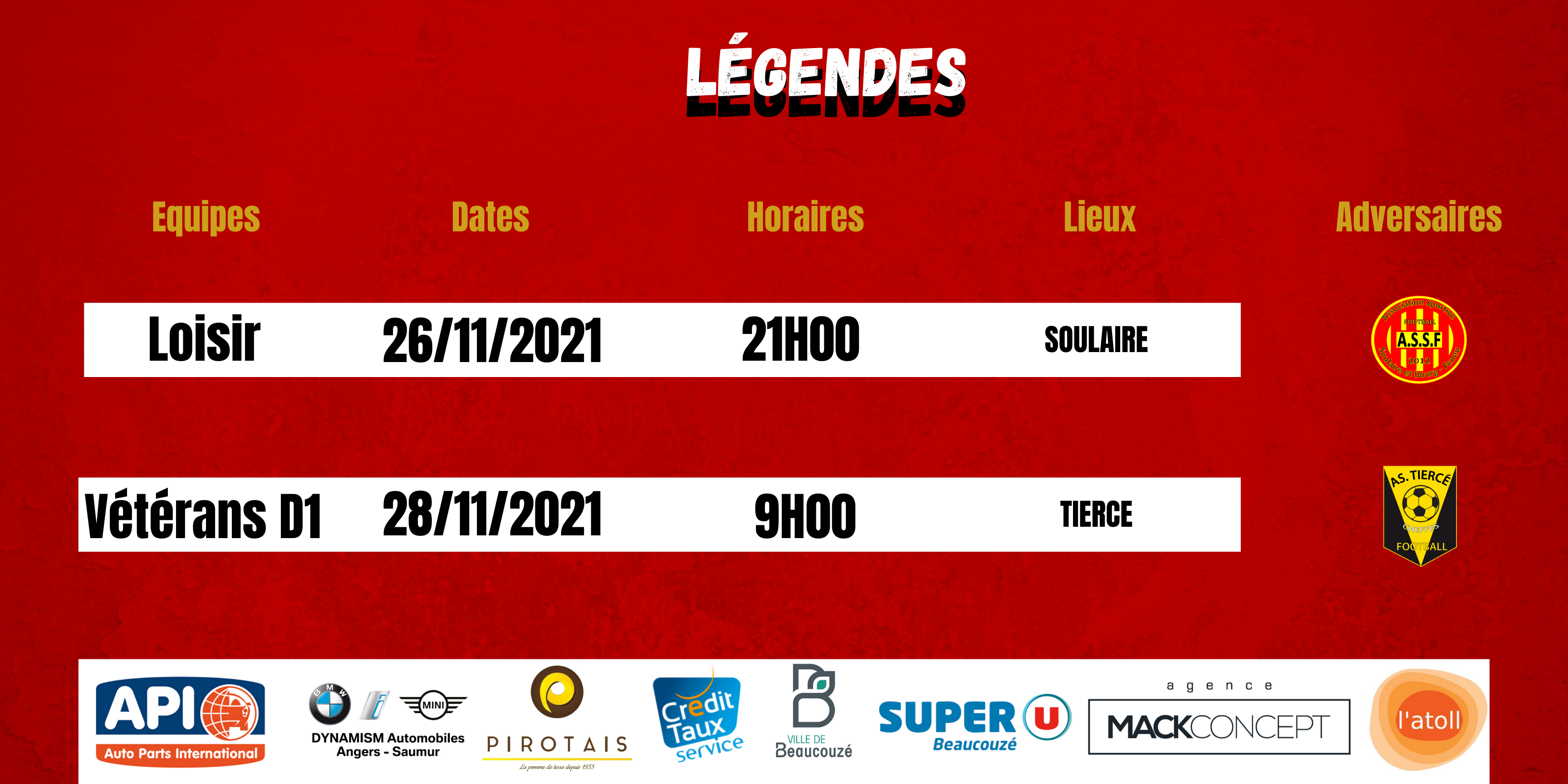 Agenda du Week-End !