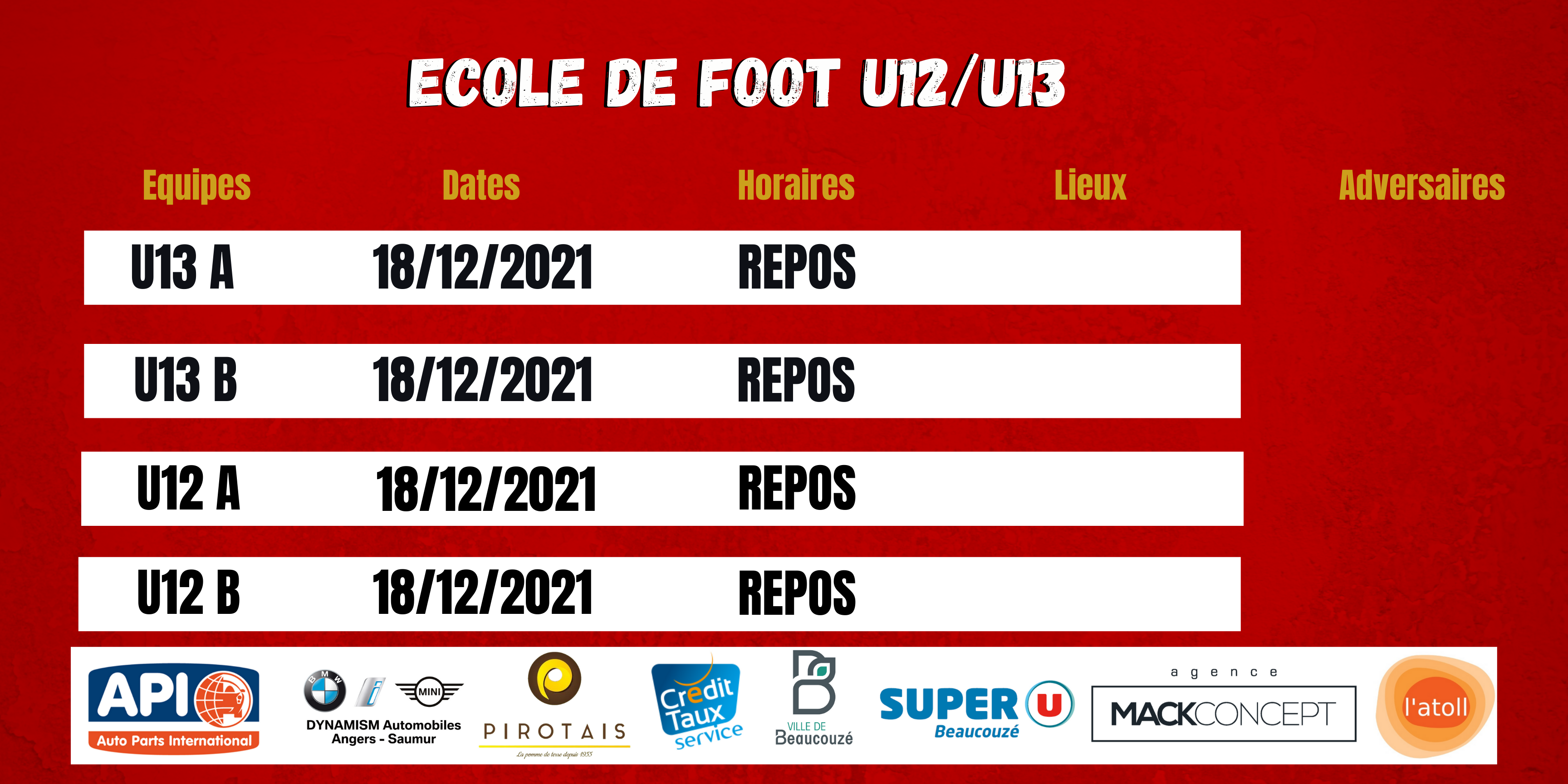 Agenda du Week-End !