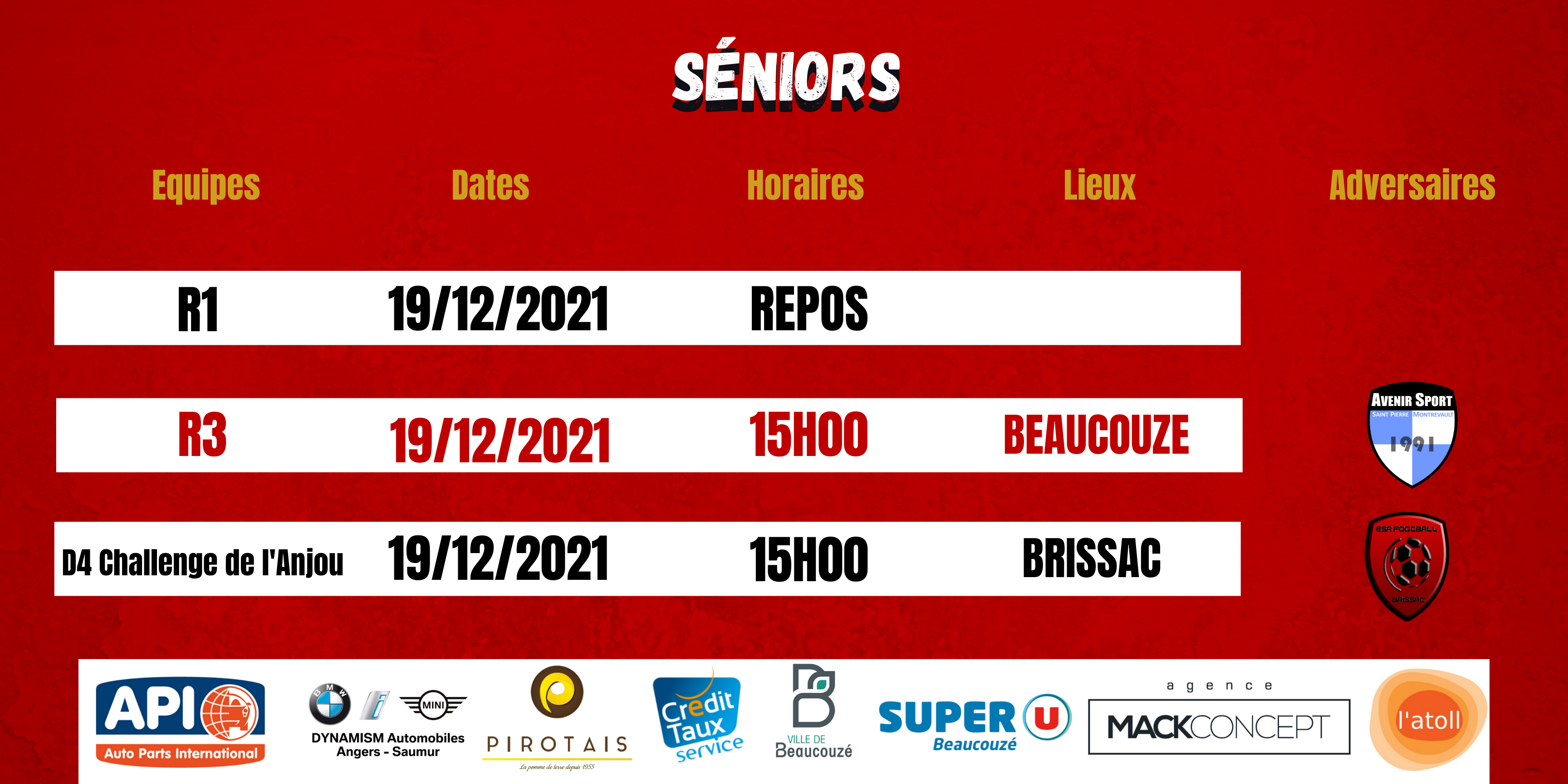 Agenda du Week-End !