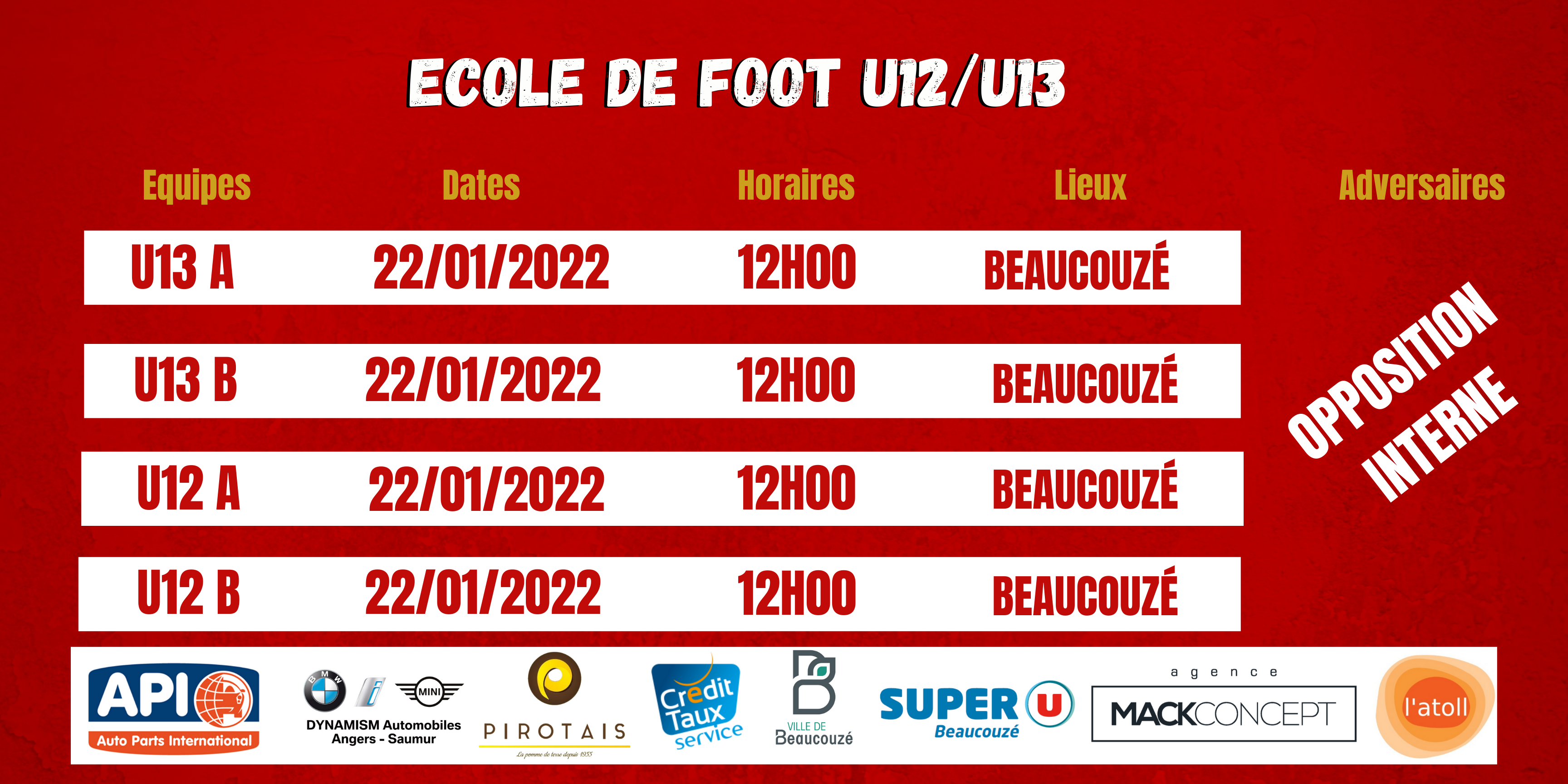 Agenda du week-end !