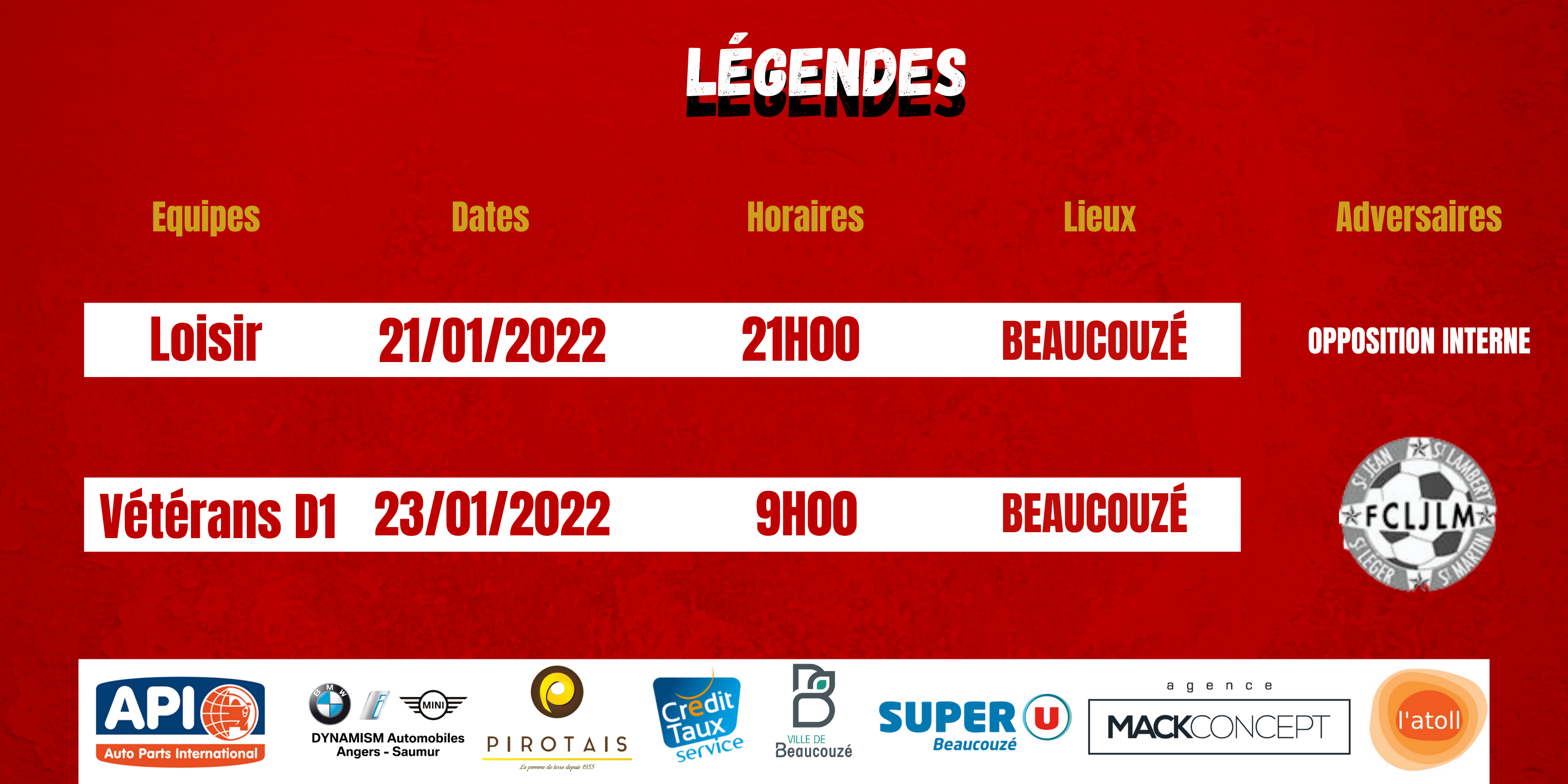 Agenda du week-end !