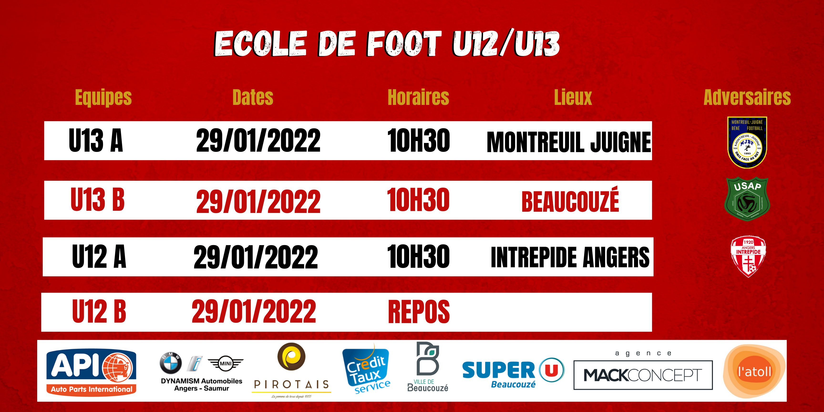 Agenda du week-end !