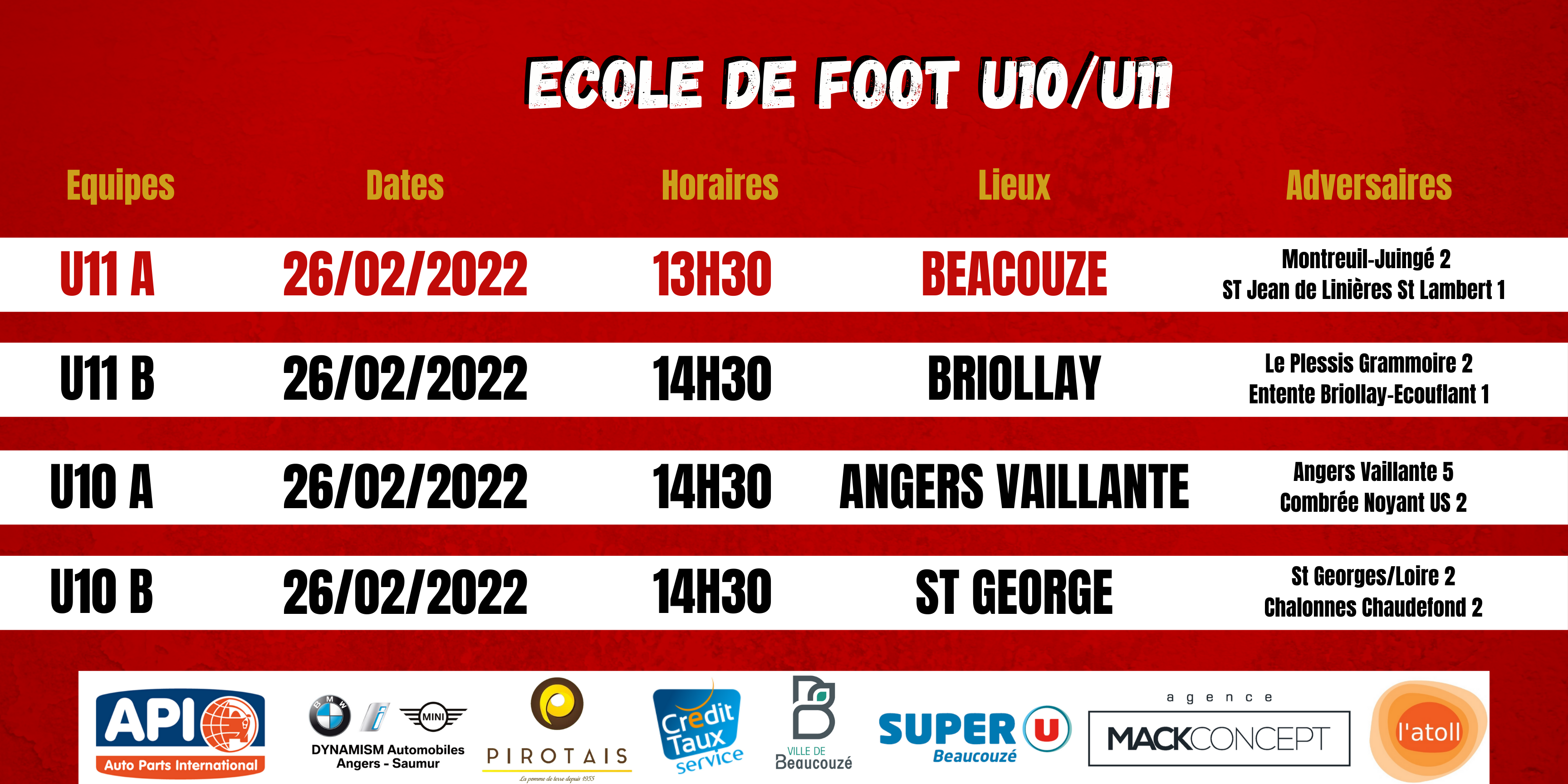 Agenda du week-end !