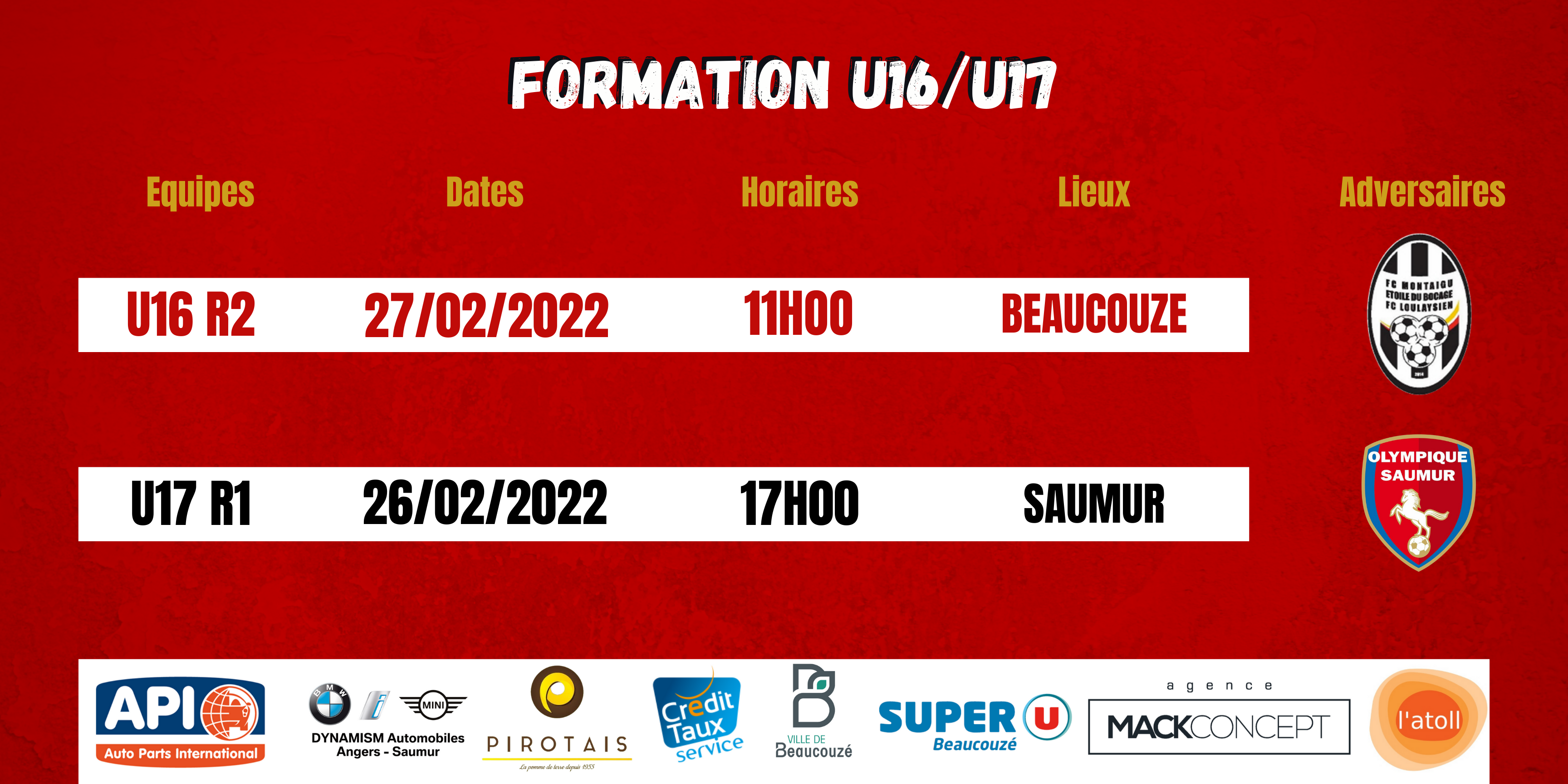 Agenda du week-end !