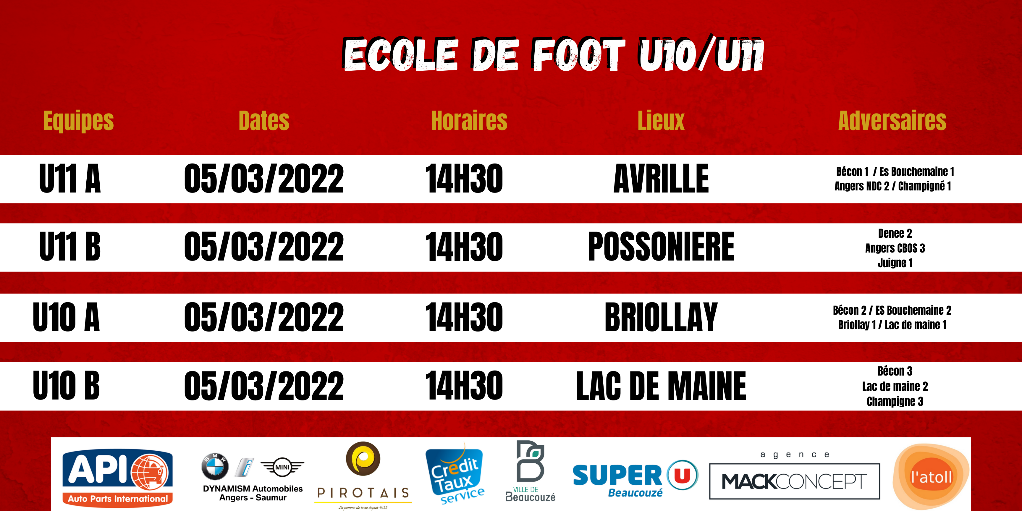 Agenda du week-end !