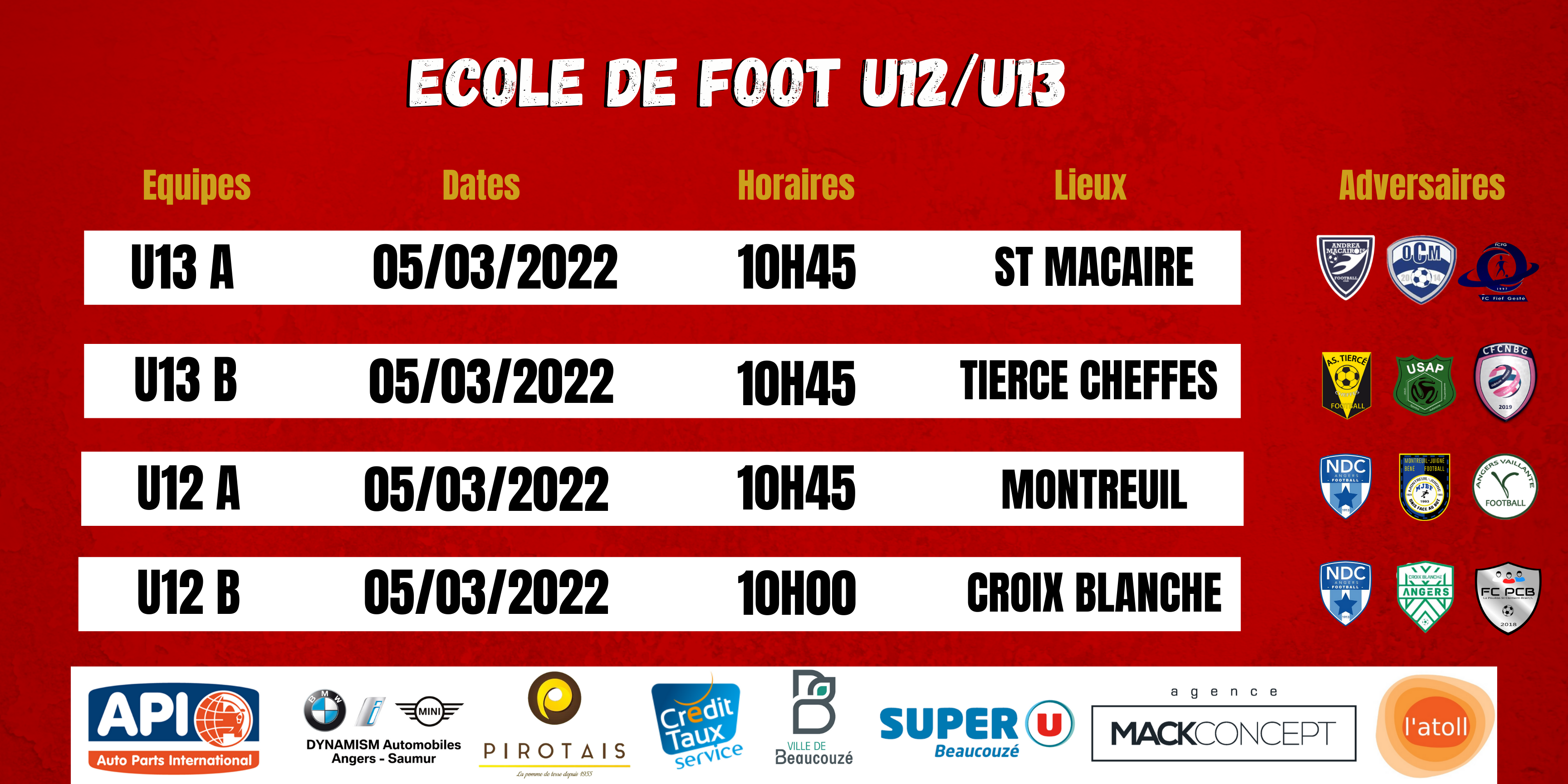 Agenda du week-end !