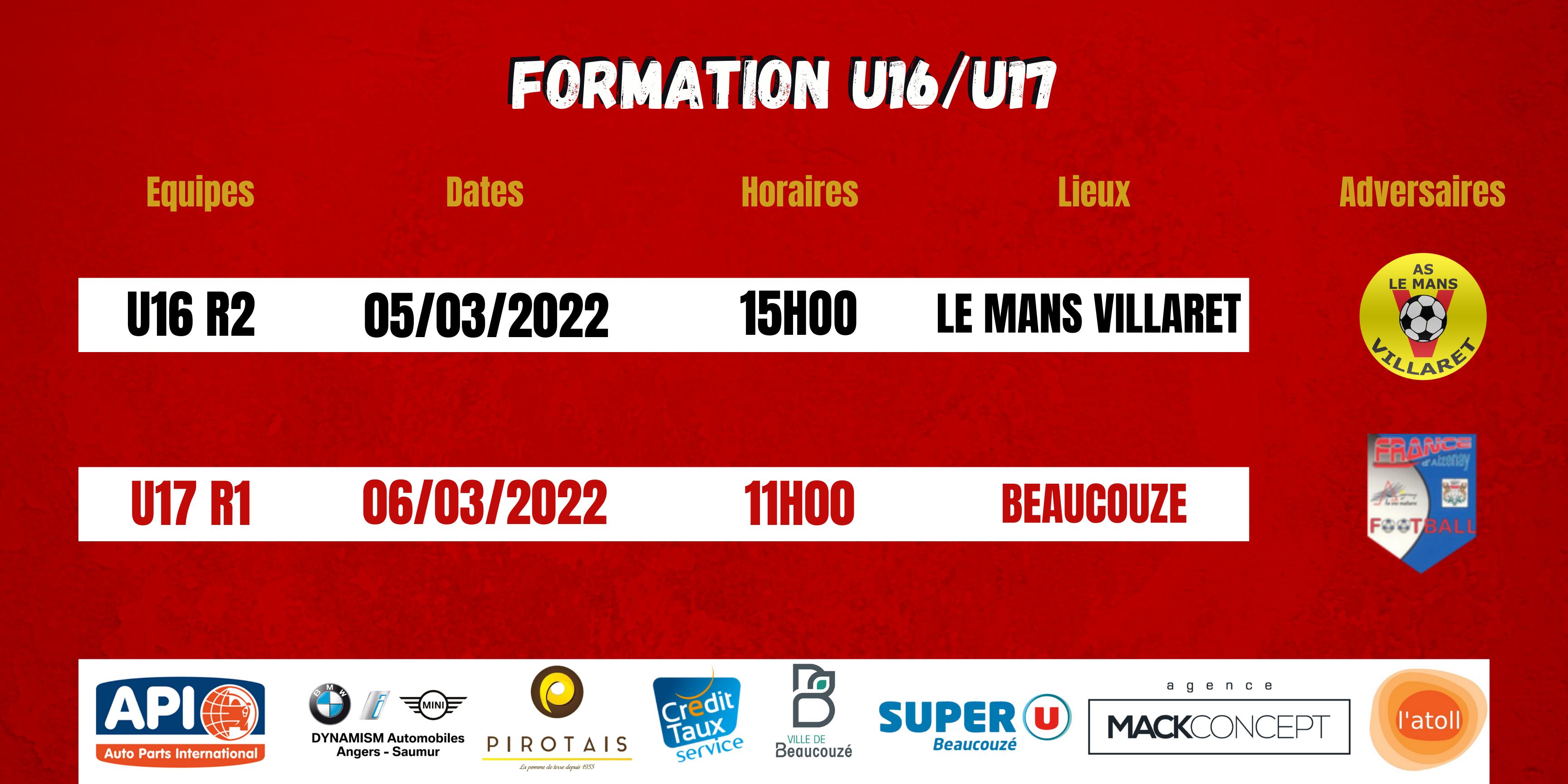 Agenda du week-end !