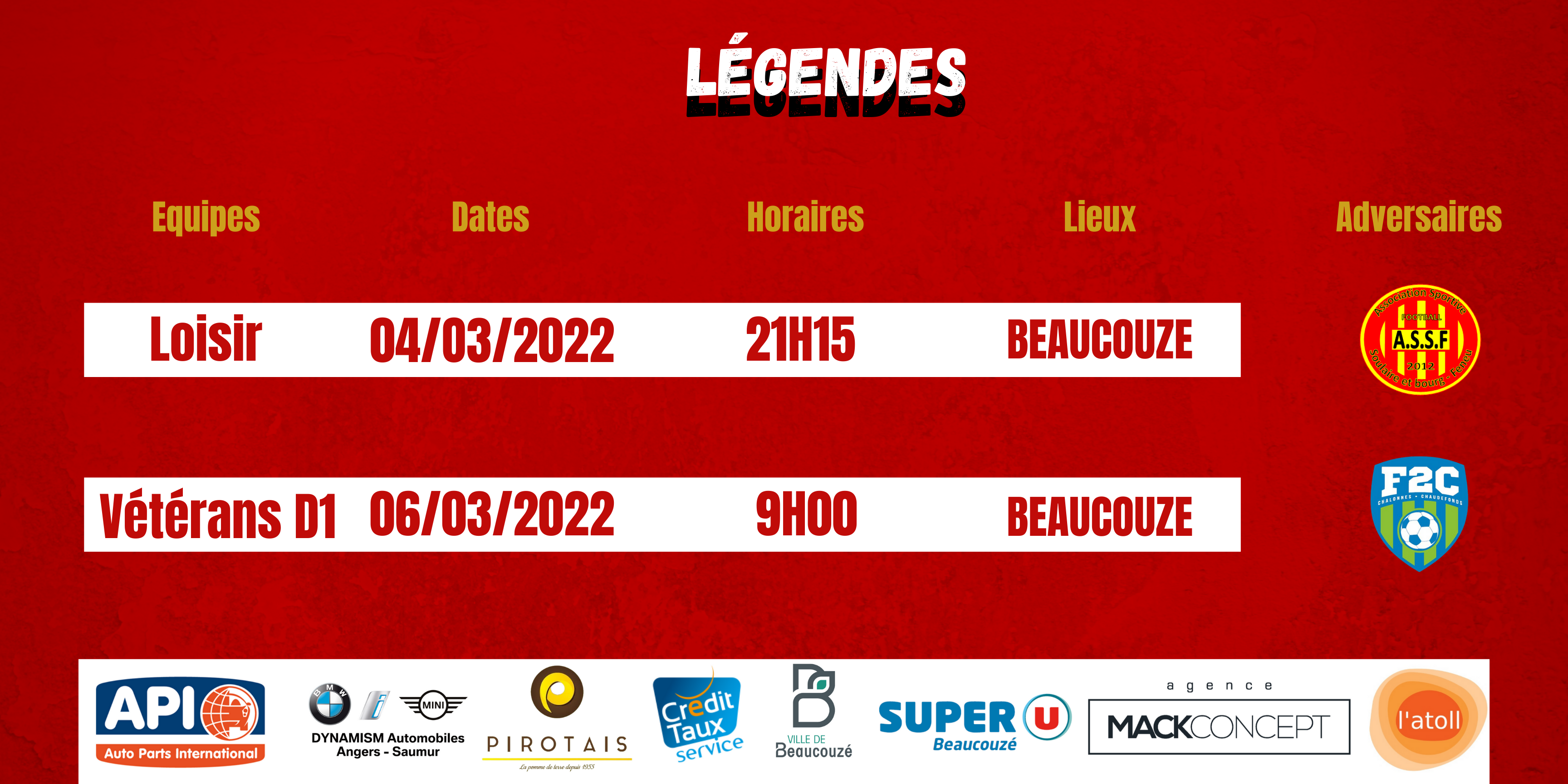 Agenda du week-end !