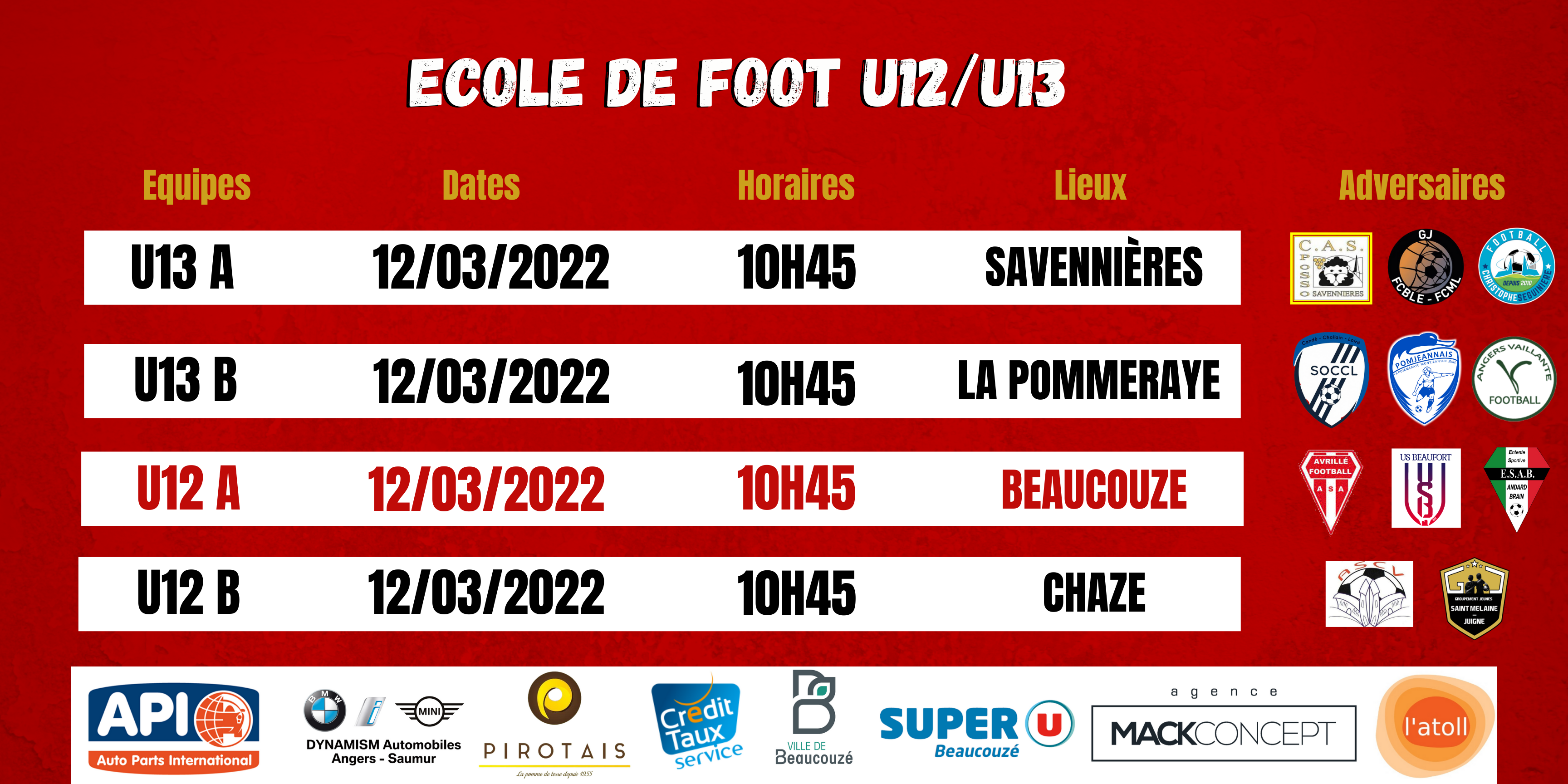 Agenda du week-end !