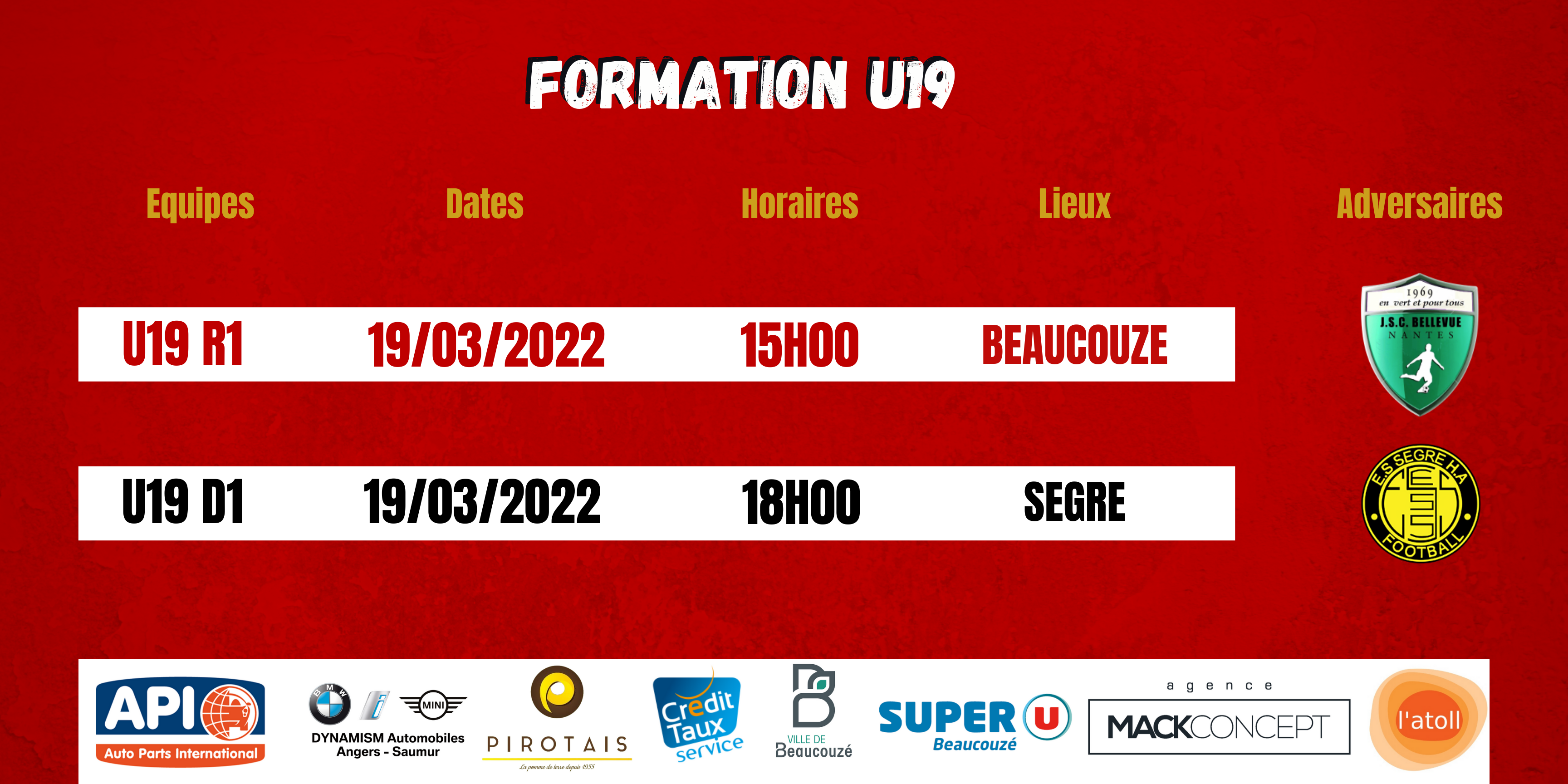Agenda du week-end !