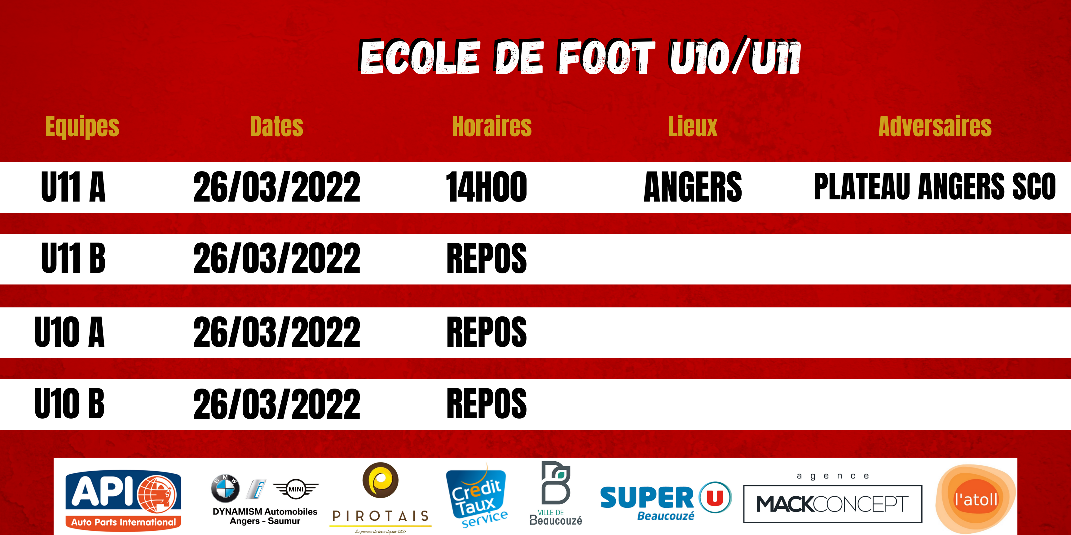 Agenda du week-end !