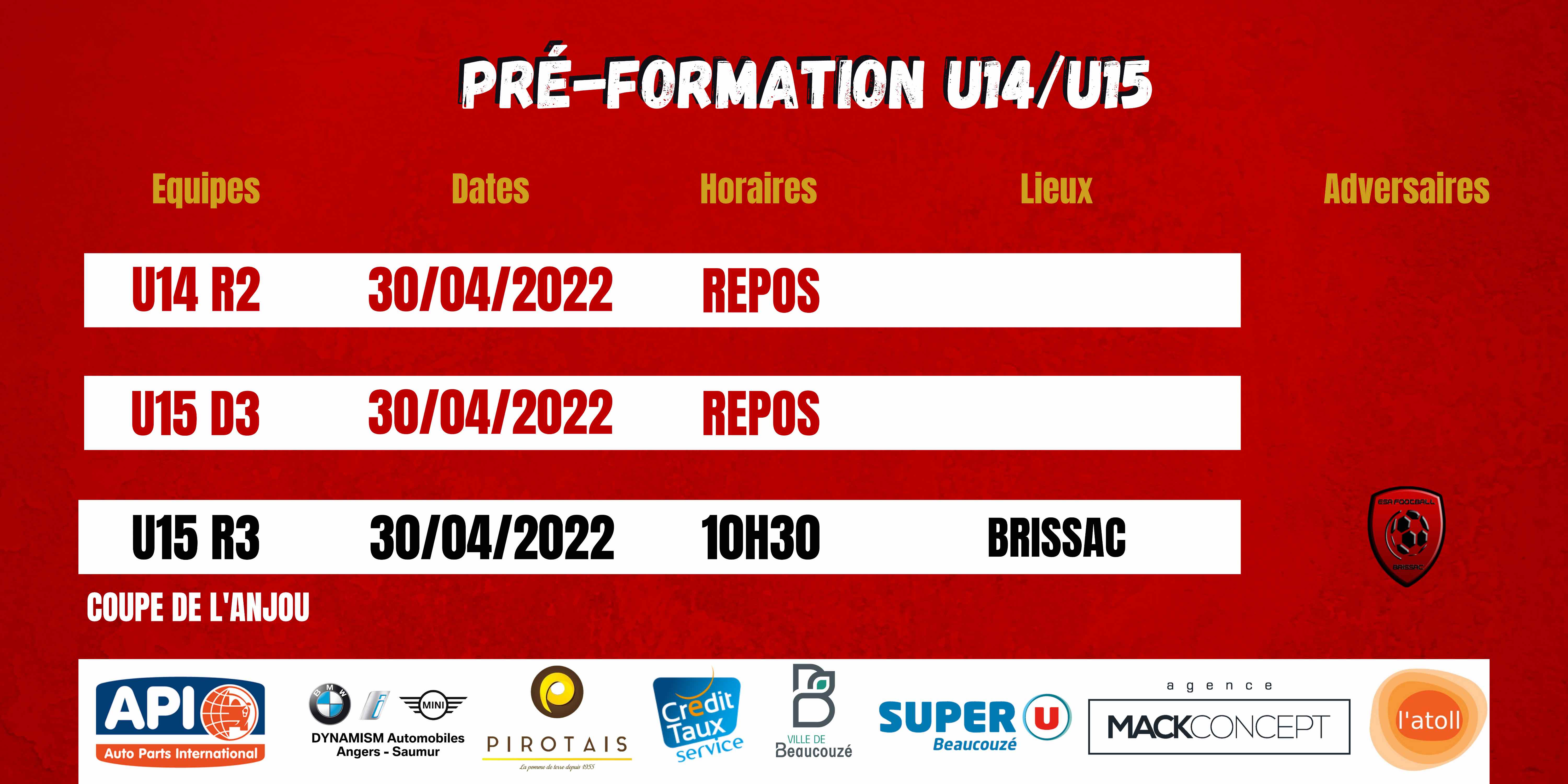 Agenda du week-end !