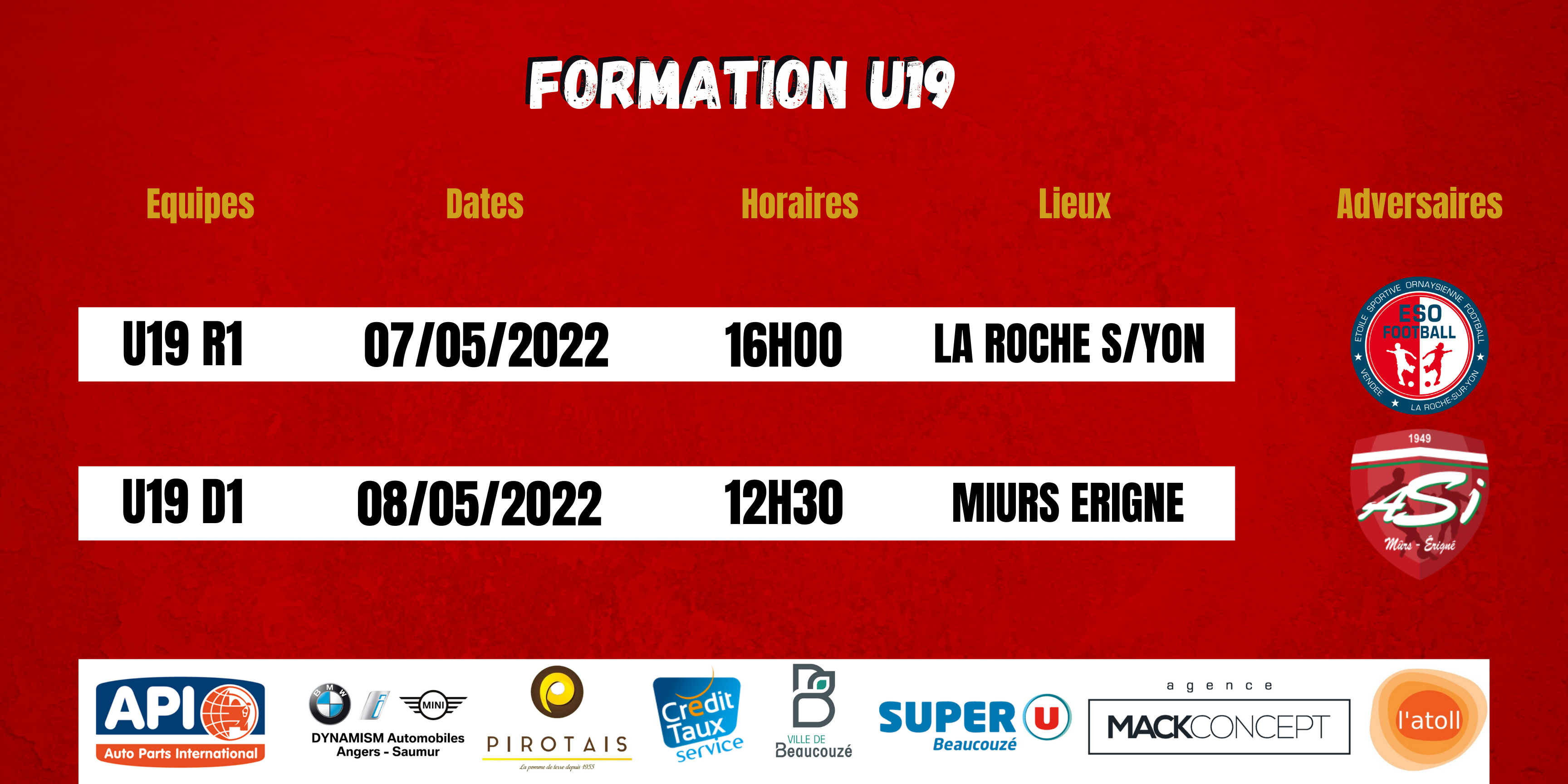 Agenda du week-end !