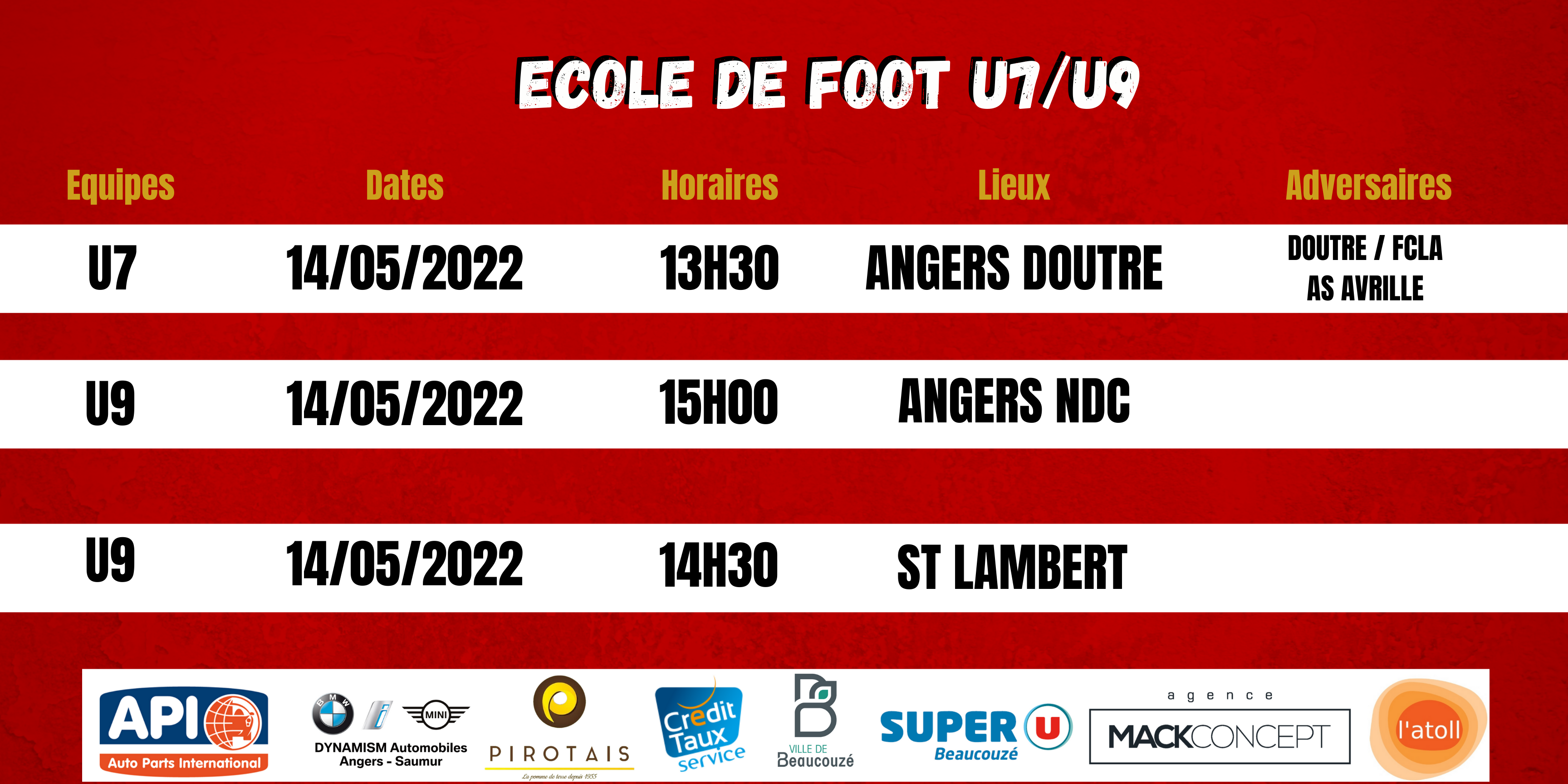 Agenda du week-end !