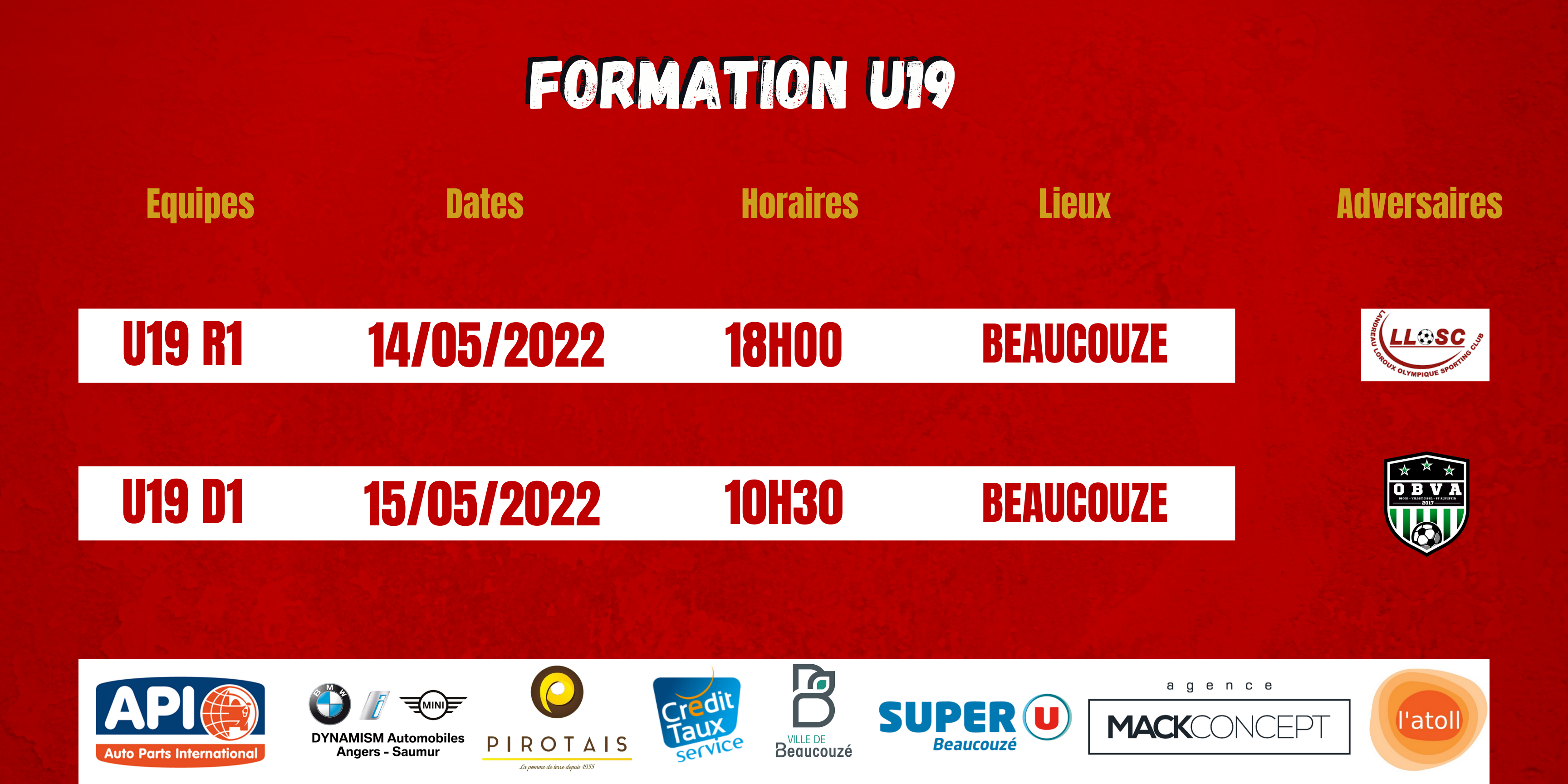 Agenda du week-end !