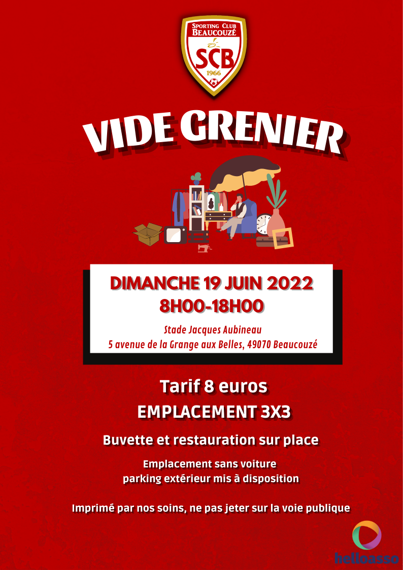 Vide-Grenier les inscriptions sont ouvertes !