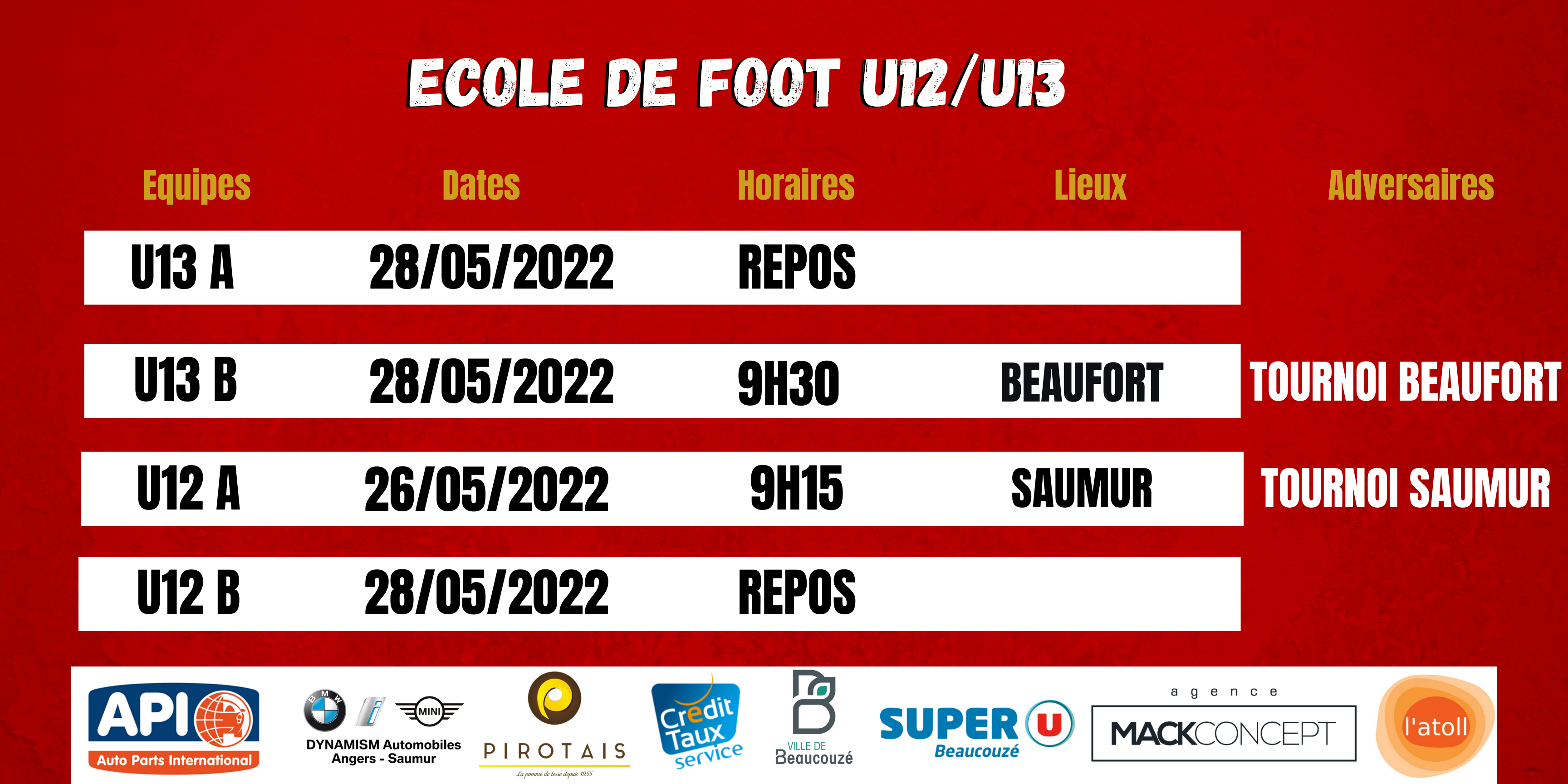 Agenda du week-end !
