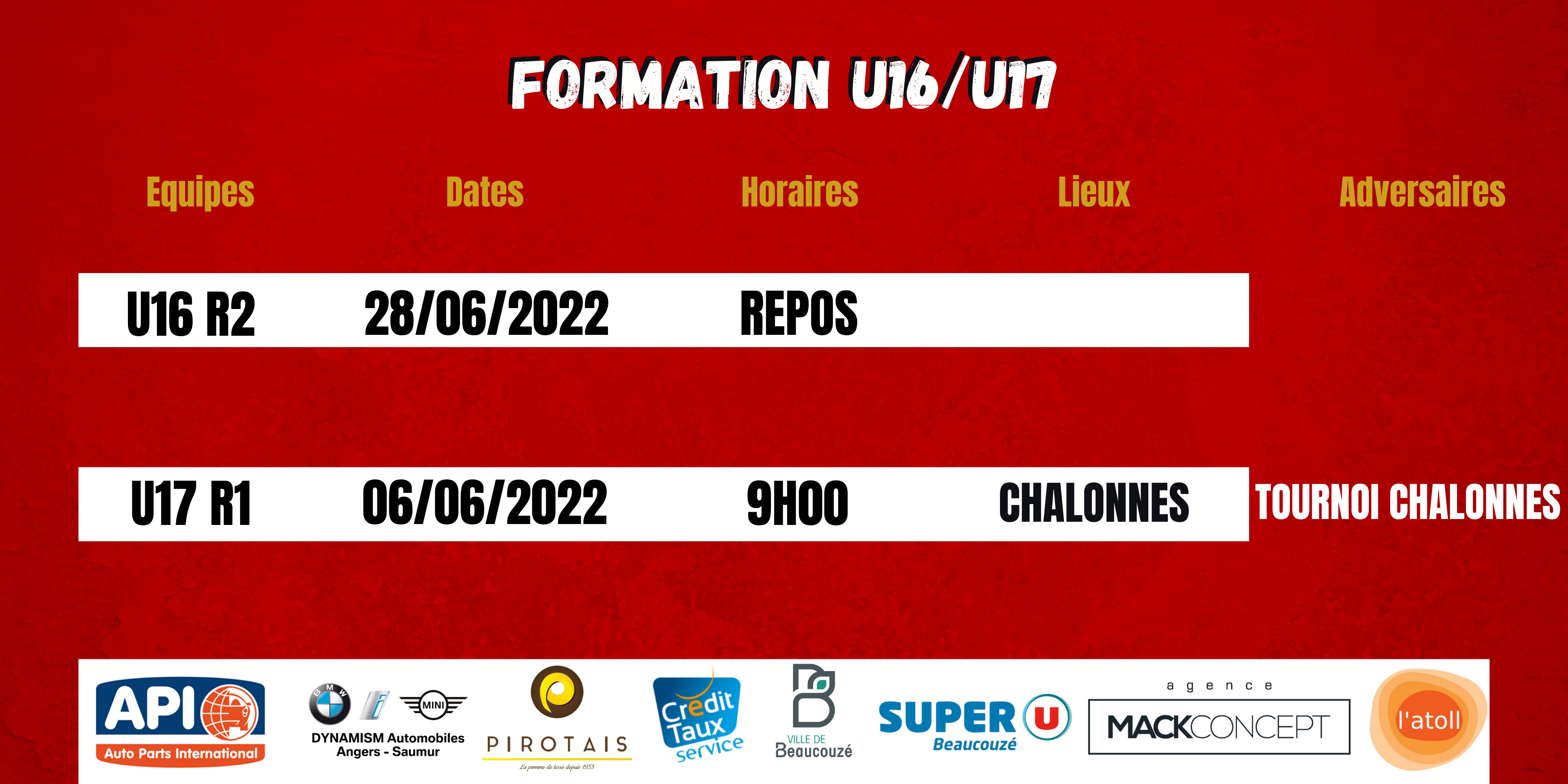 Agenda du week-end !