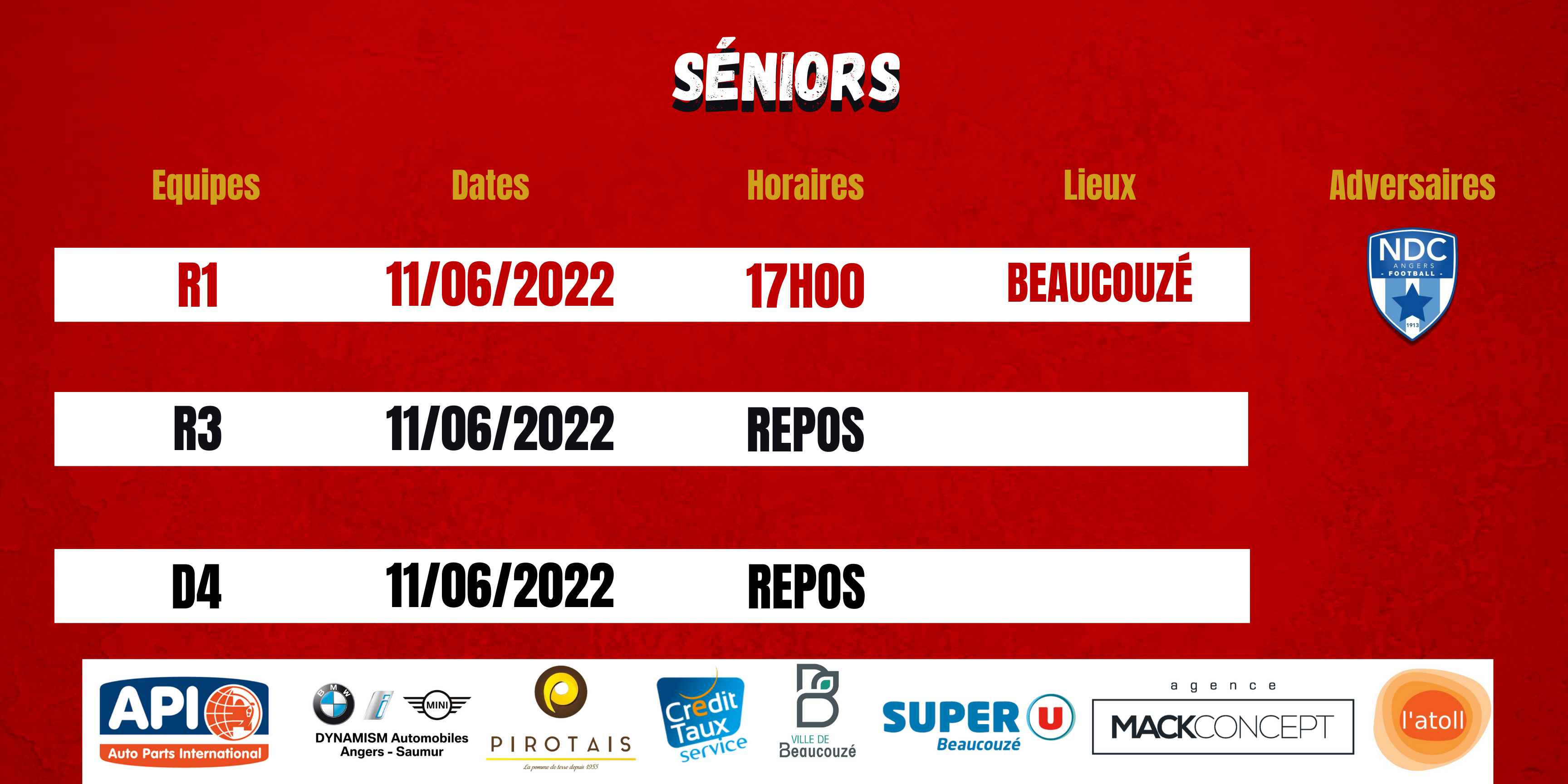 Agenda du week-end !