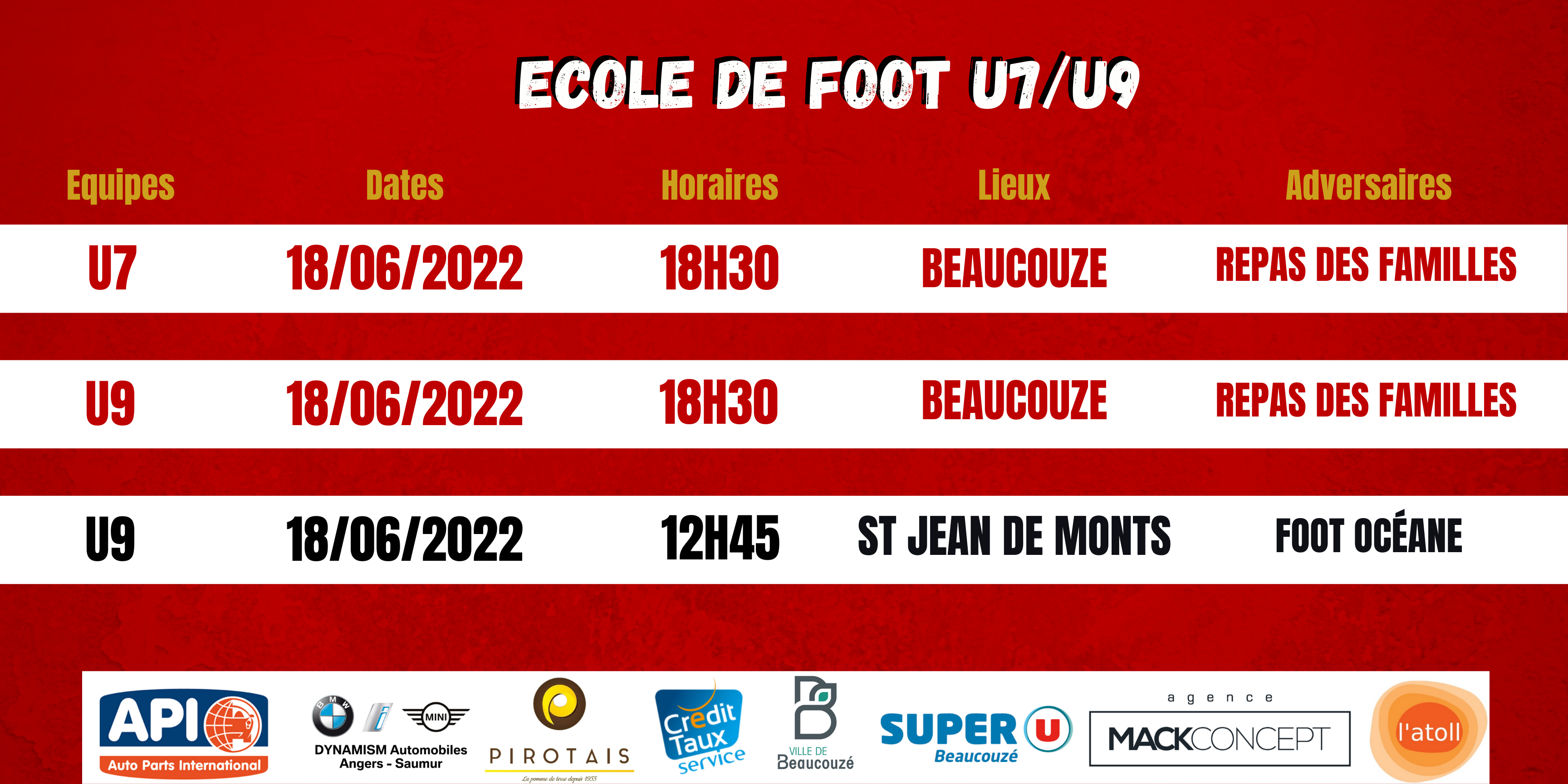 Agenda du week-end !