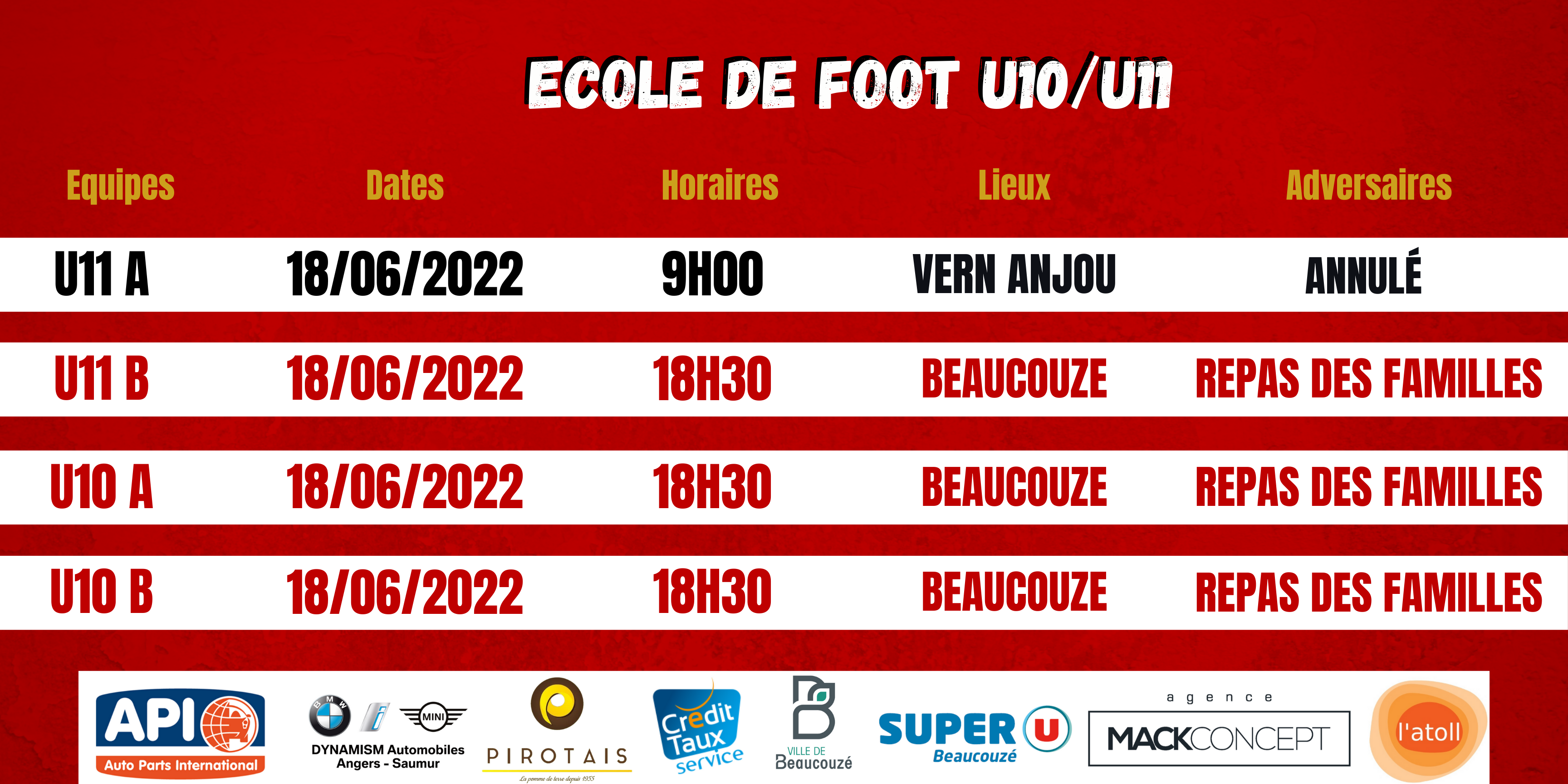 Agenda du week-end !