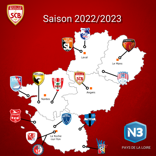 N3 Pays de la Loire, les futurs adversaires pour la saison 2022-2023 !