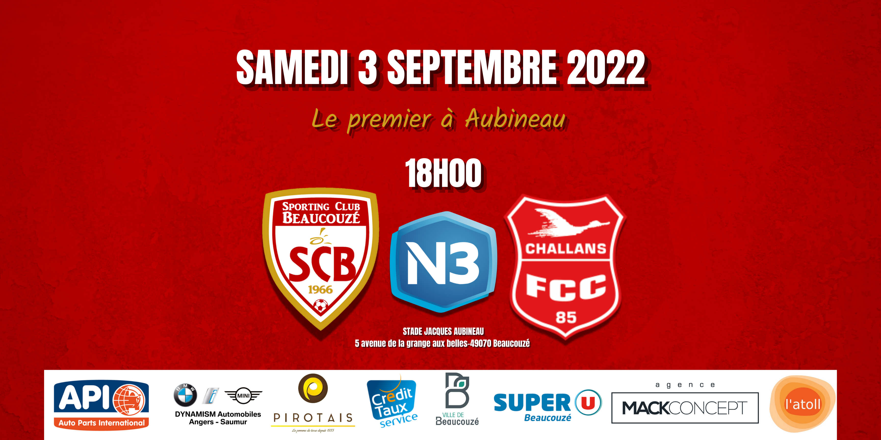 Le Sporting va vivre son premier match à domicile en N3 !