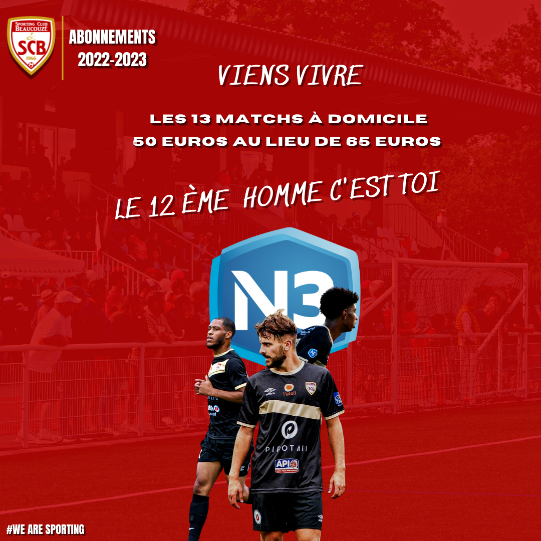 Le Sporting va vivre son premier match à domicile en N3 !