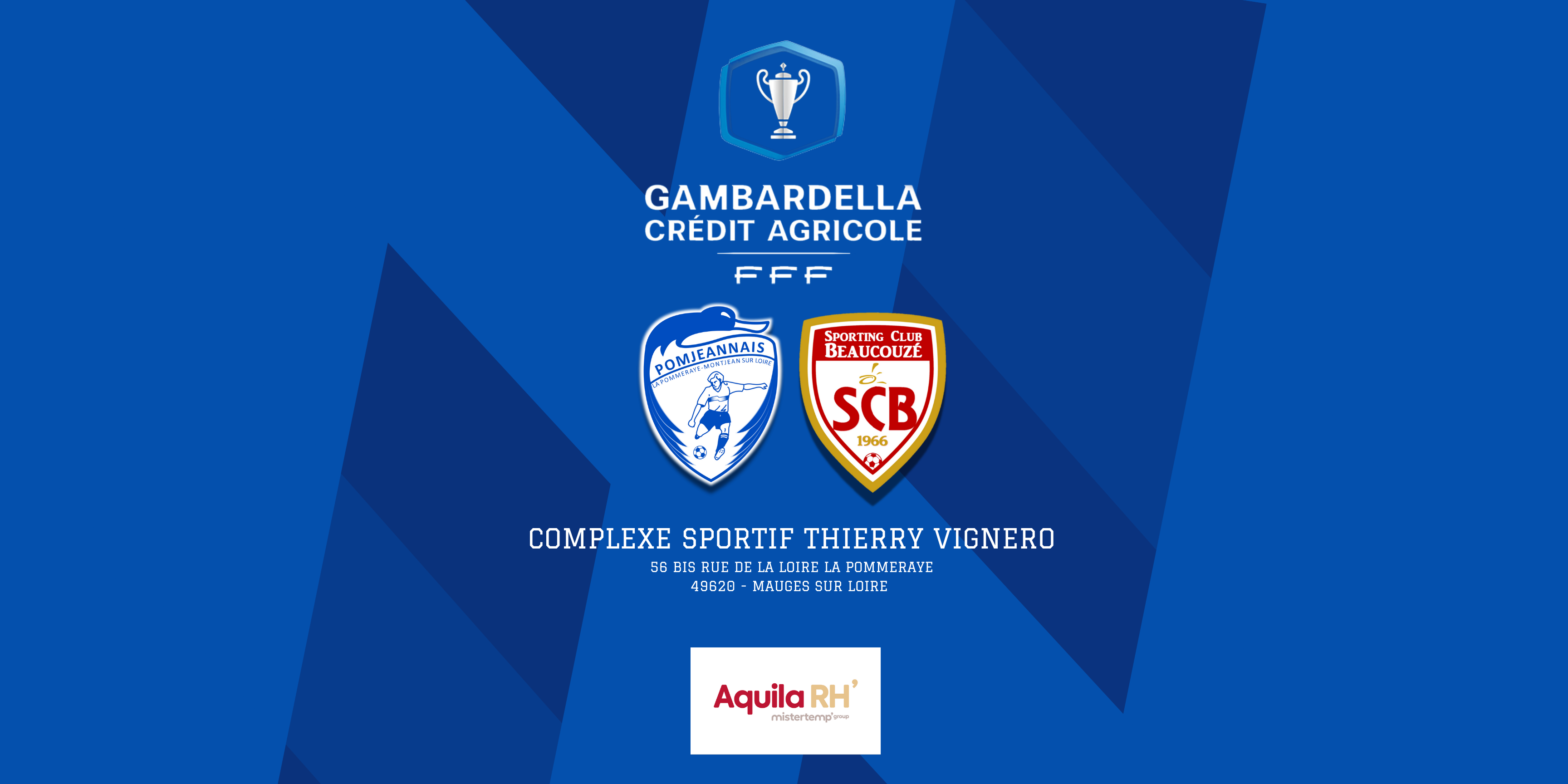 Coupe Gambardella nos U18 R1 se déplacent à la Pommeraye (D1)